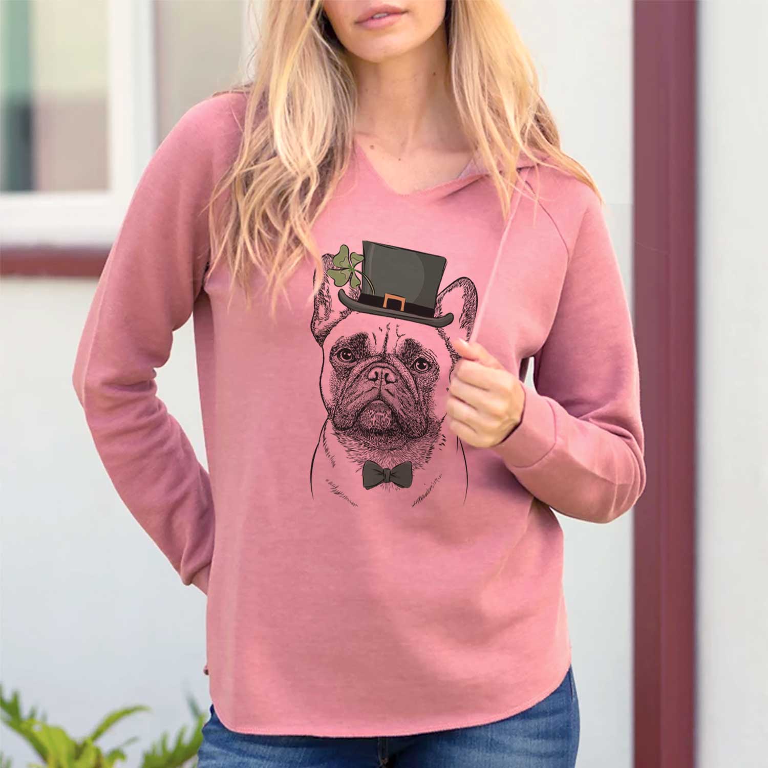 St. Patrick's Kingsleigh the French Bulldog - Cali Wave Hooded Sweatshirt