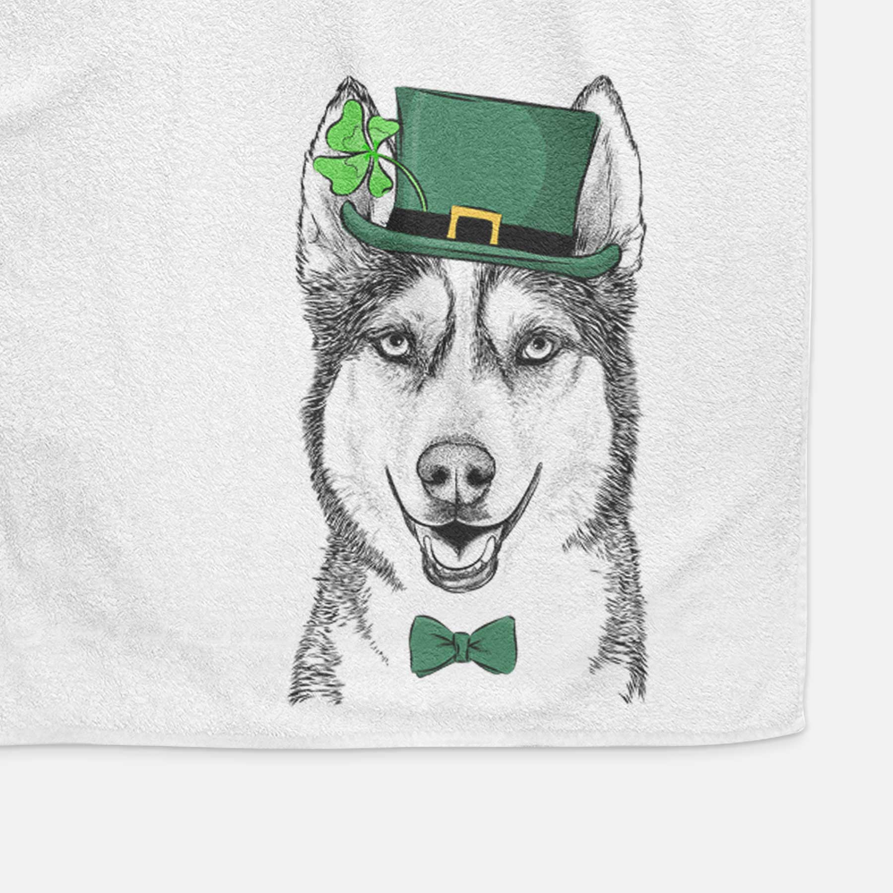 Kira the Siberian Husky Decorative Hand Towel