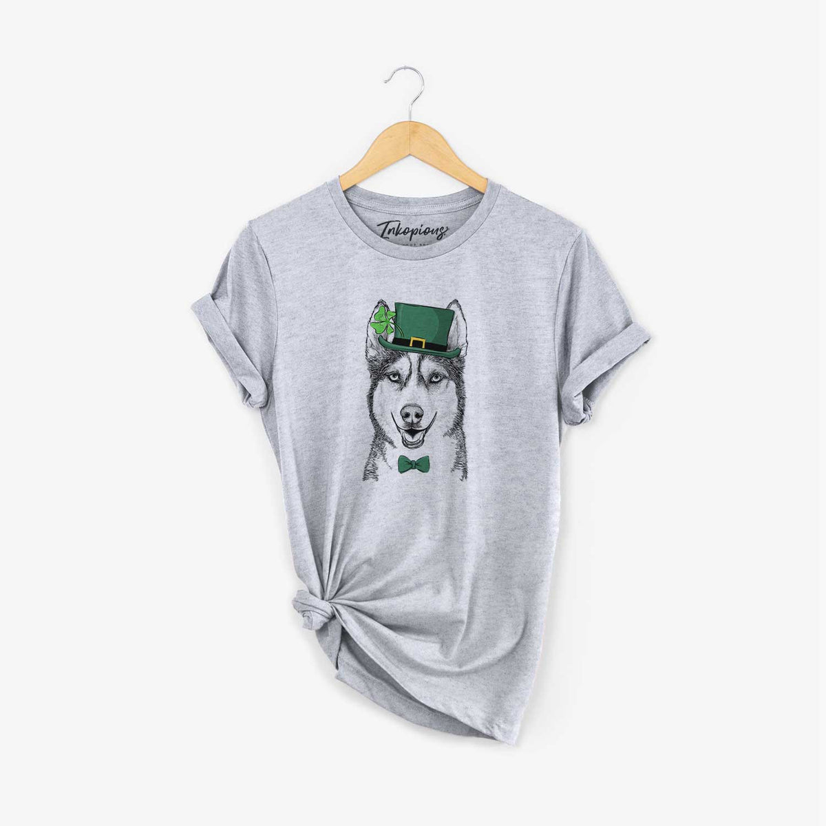 St. Patrick's Kira the Siberian Husky - Unisex Crewneck