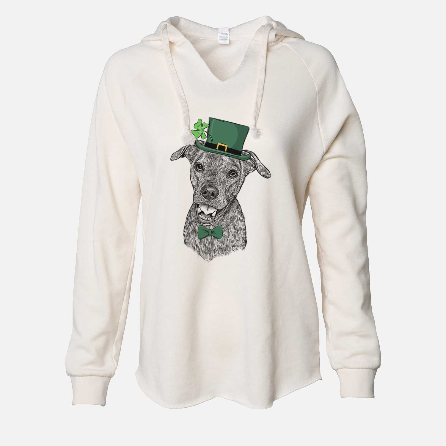 St. Patrick's Kirby the Mountain Cur Mix - Cali Wave Hooded Sweatshirt