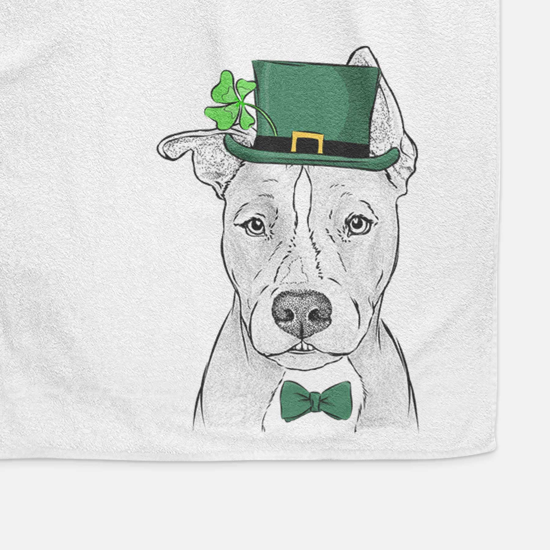 Kisses the Pitbull Decorative Hand Towel