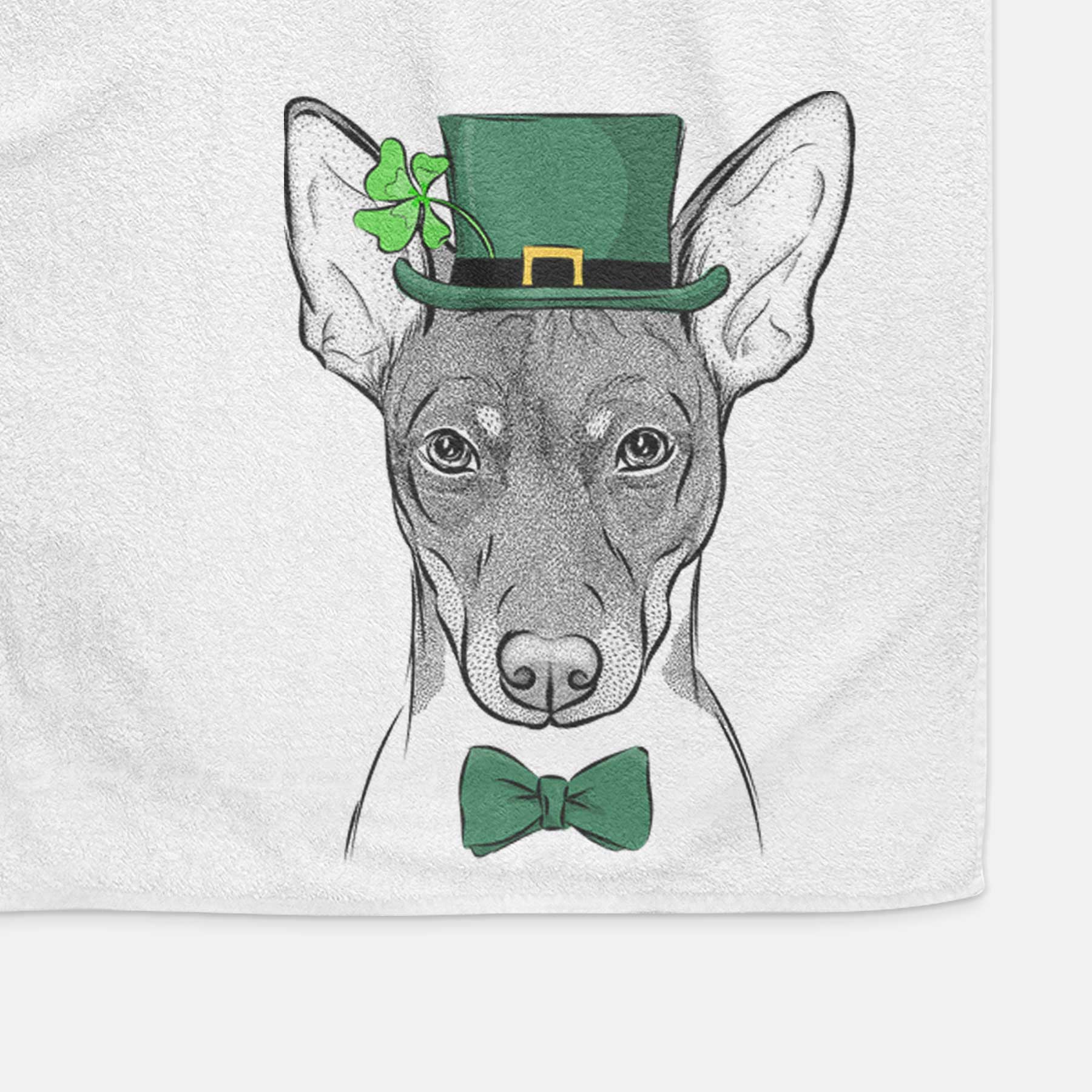 Knox the Rat Terrier Decorative Hand Towel