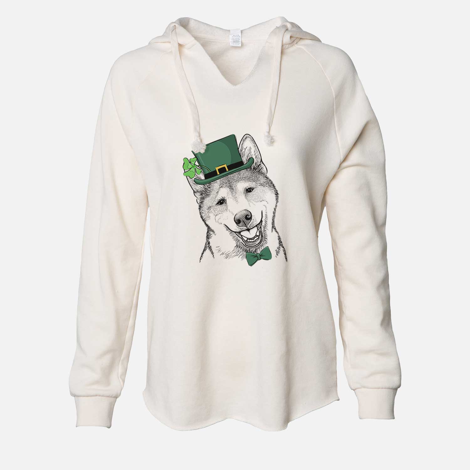 St. Patrick's Koby the Shiba Inu - Cali Wave Hooded Sweatshirt