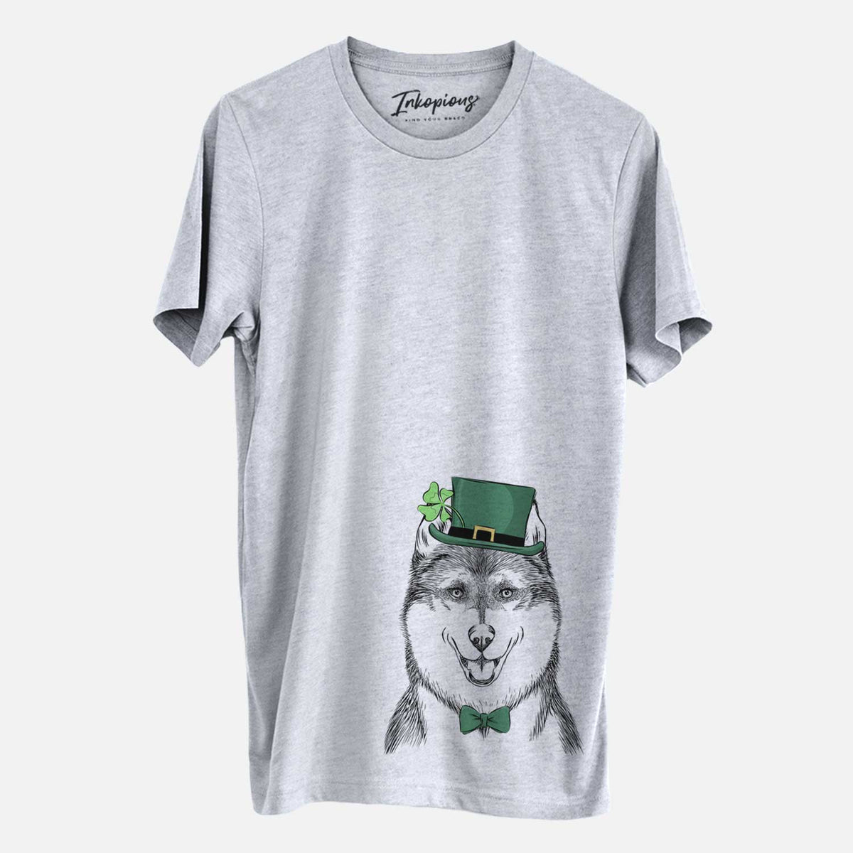 St. Patrick's Koda the Siberian Husky - Unisex Crewneck