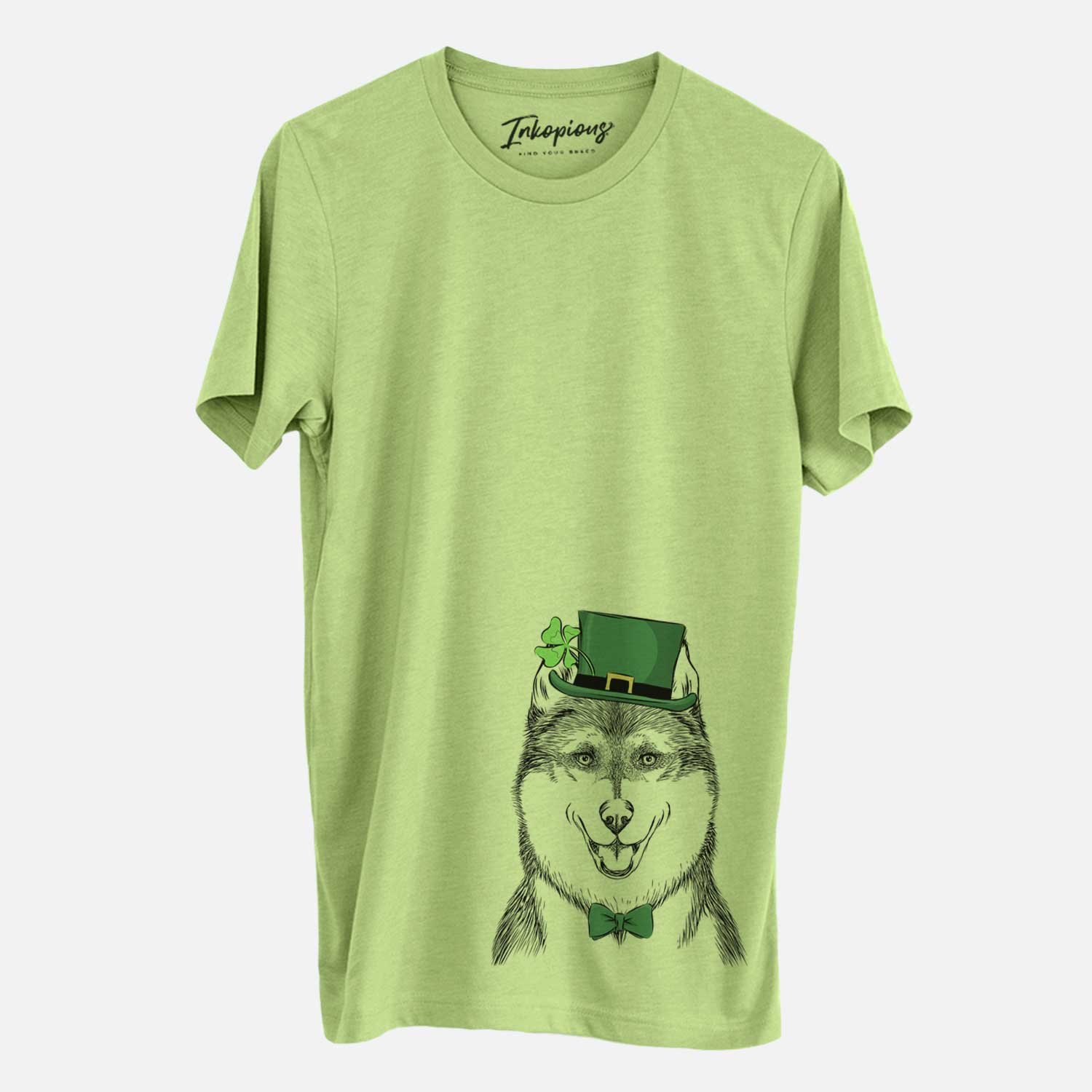 St. Patrick's Koda the Siberian Husky - Unisex Crewneck