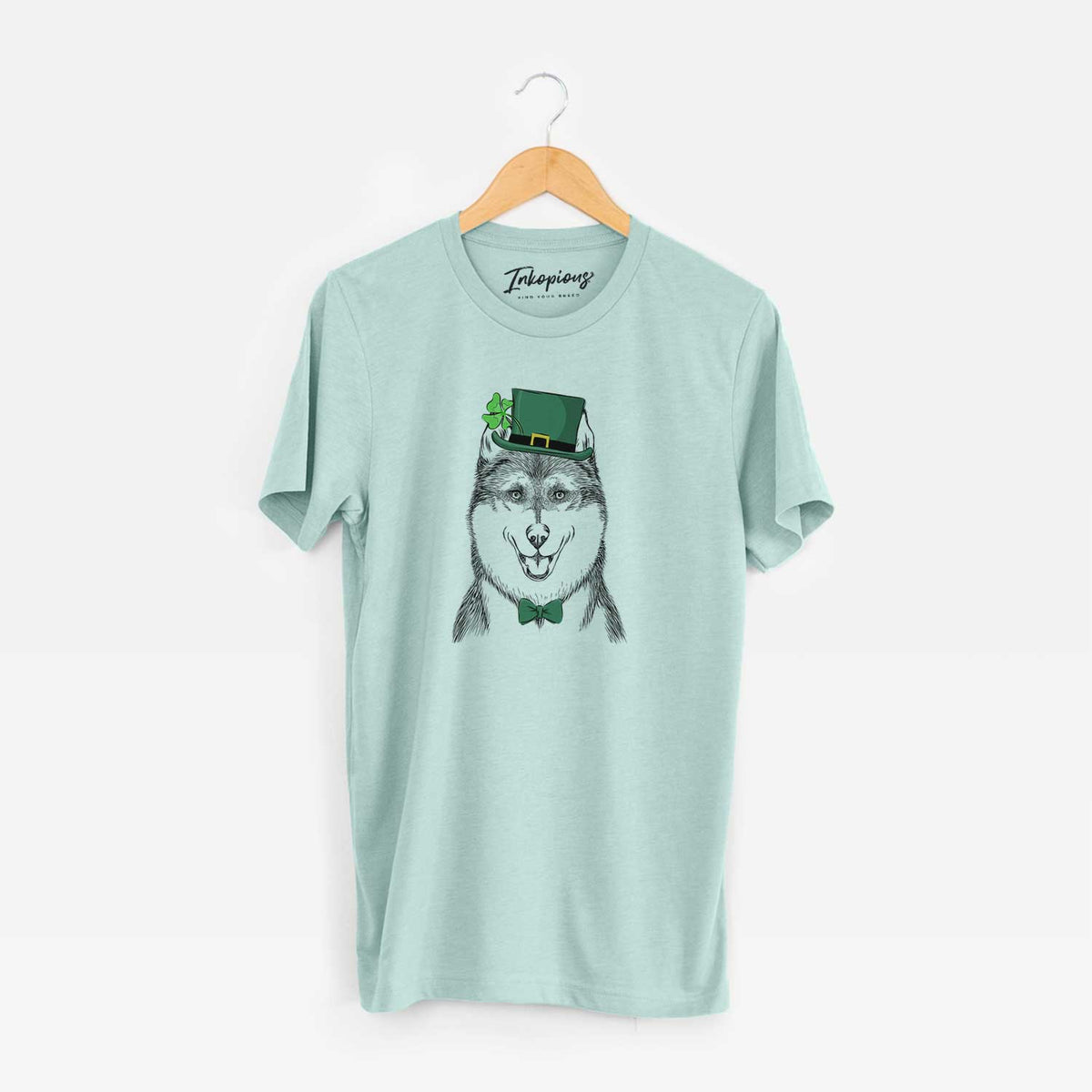 St. Patrick's Koda the Siberian Husky - Unisex Crewneck