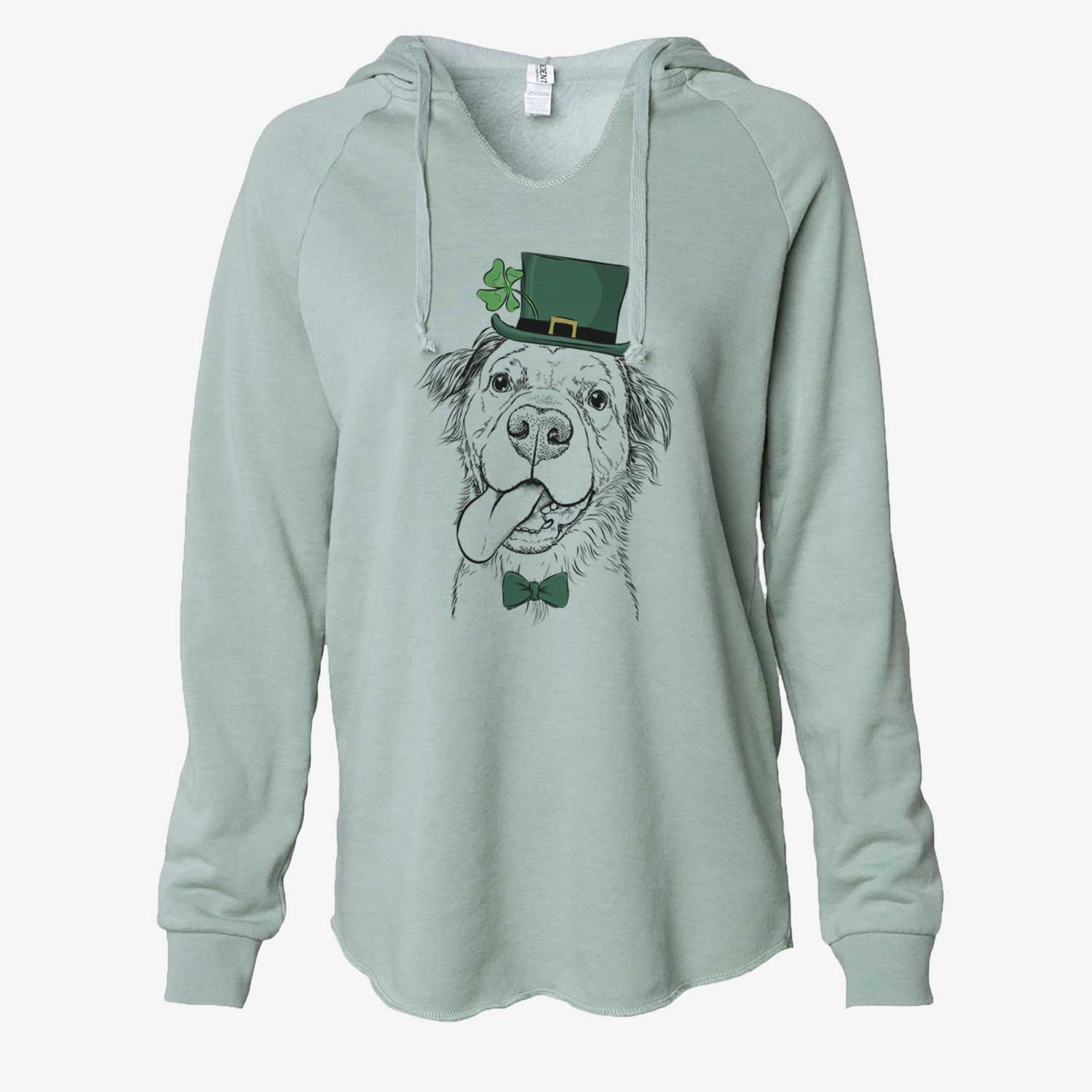 St. Patrick's Koda the Pitbull Chow Mix - Cali Wave Hooded Sweatshirt