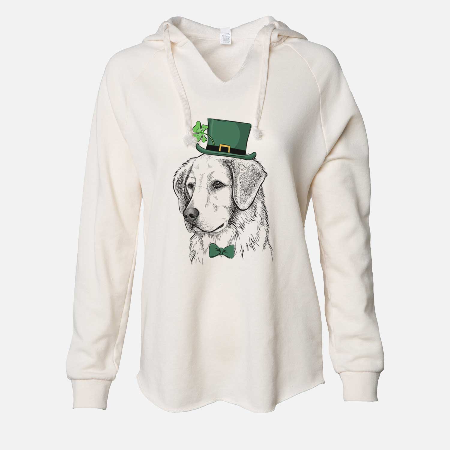 St. Patrick's Kula the Golden Retriever - Cali Wave Hooded Sweatshirt