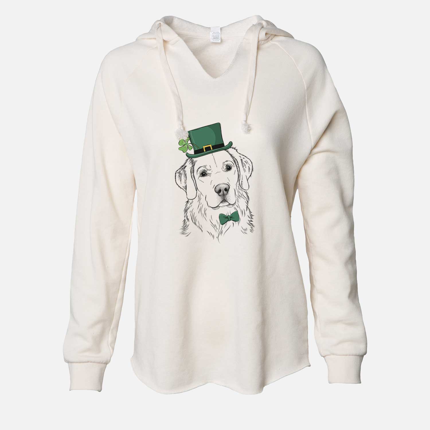 St. Patrick's Kula the Golden Retriever - Cali Wave Hooded Sweatshirt