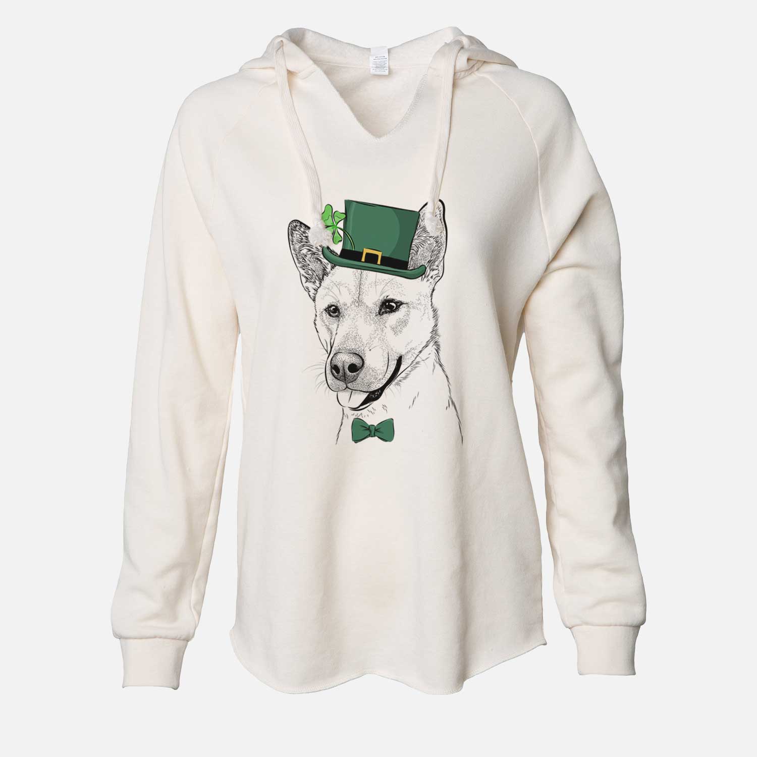 St. Patrick's Kulfi the Jindo Shiba Inu Mix - Cali Wave Hooded Sweatshirt