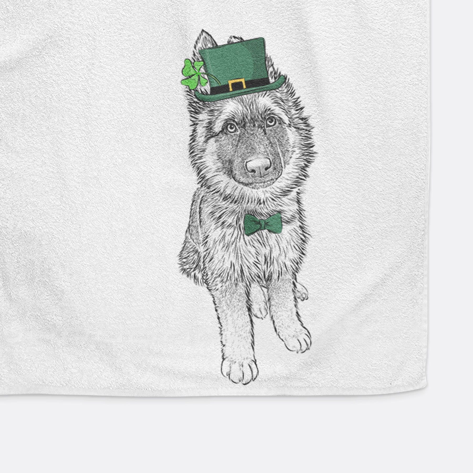 Kuyo the German Shepherd Decorative Hand Towel