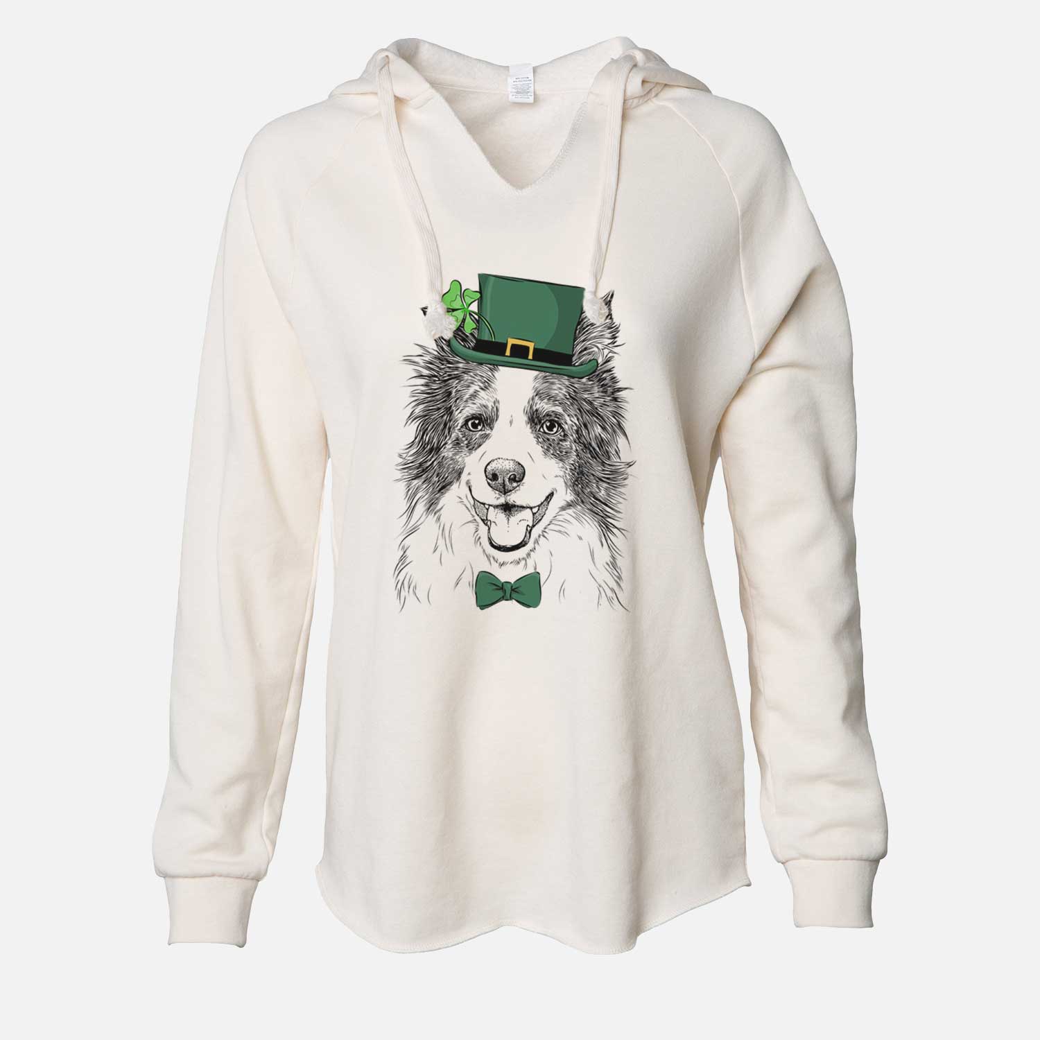 St. Patrick's Kylee the Border Collie - Cali Wave Hooded Sweatshirt