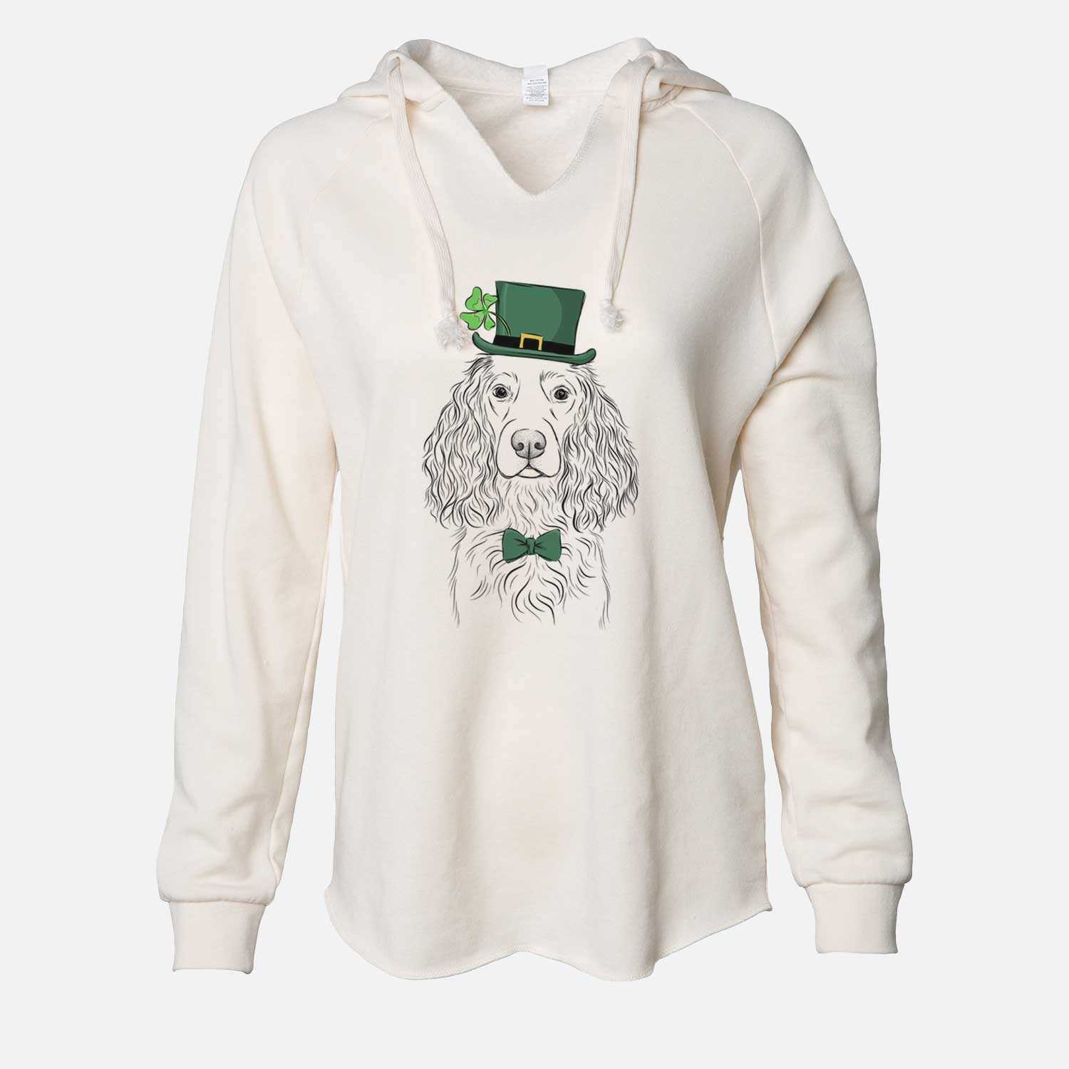 St. Patrick's Landry the Boykin Spaniel - Cali Wave Hooded Sweatshirt