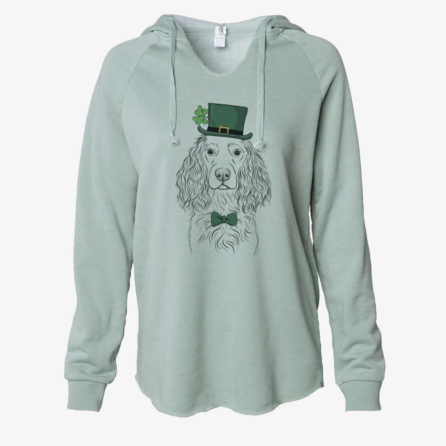 St. Patrick's Landry the Boykin Spaniel - Cali Wave Hooded Sweatshirt