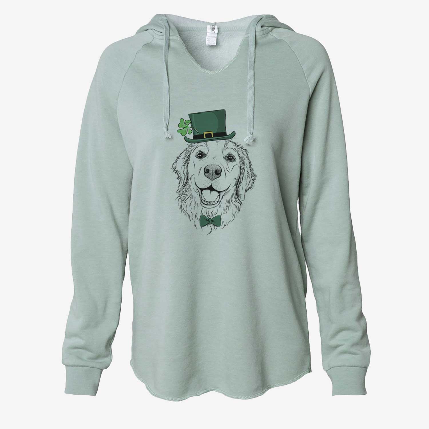 St. Patrick's Legend the Golden Retriever - Cali Wave Hooded Sweatshirt