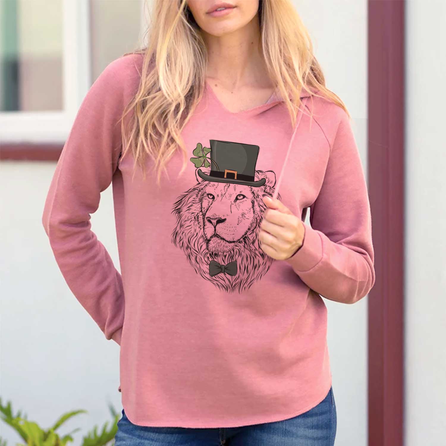 St. Patrick's Lenny the Lion - Cali Wave Hooded Sweatshirt