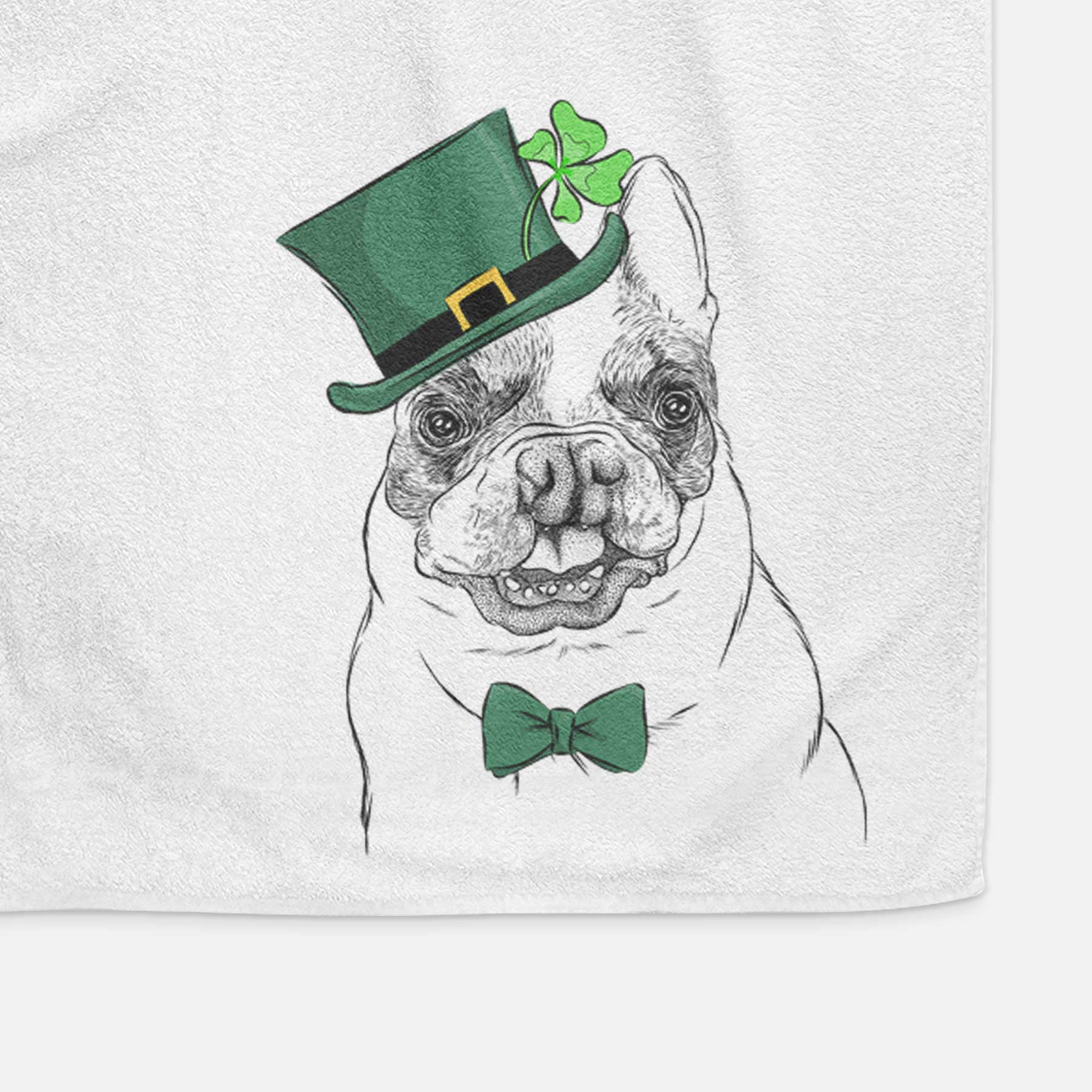 Lentil the French Bulldog Decorative Hand Towel