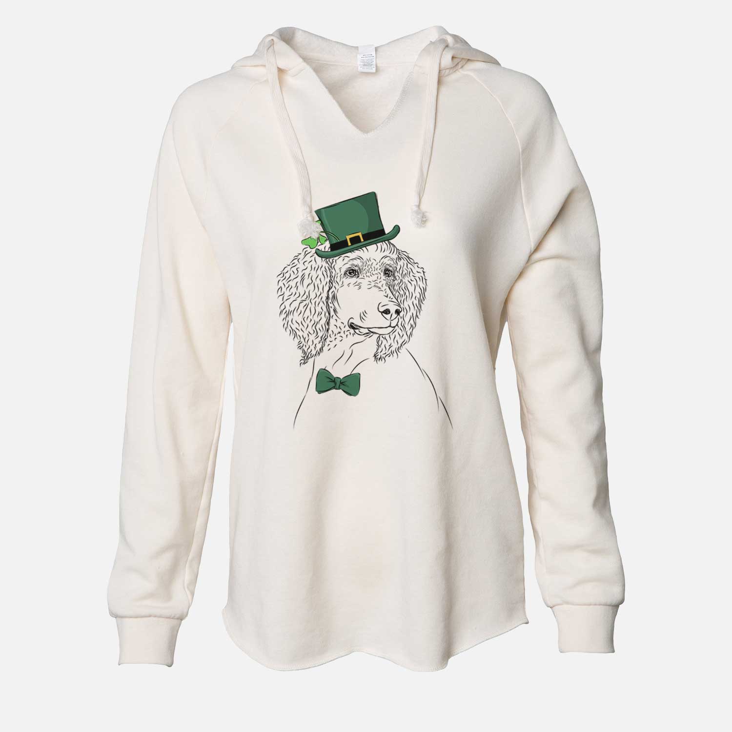 St. Patrick's Leo the Poodle - Cali Wave Hooded Sweatshirt