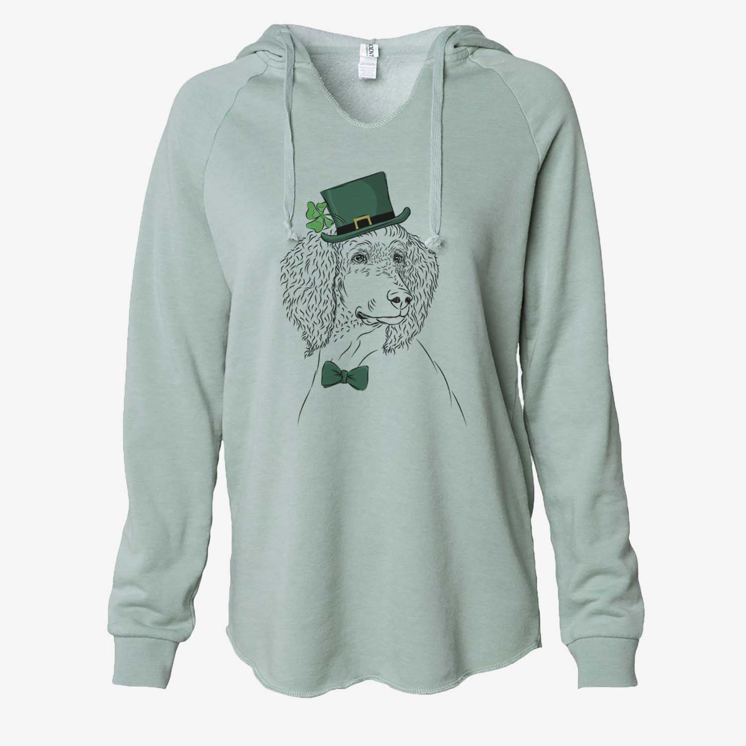 St. Patrick's Leo the Poodle - Cali Wave Hooded Sweatshirt