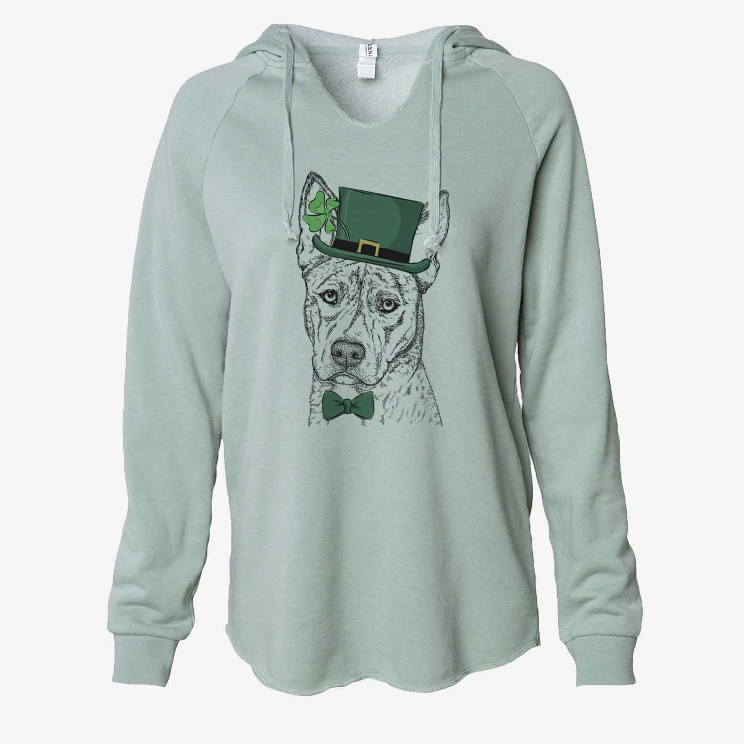 St. Patrick's Leo the Ibizan Hound Bull Mastiff Mix - Cali Wave Hooded Sweatshirt