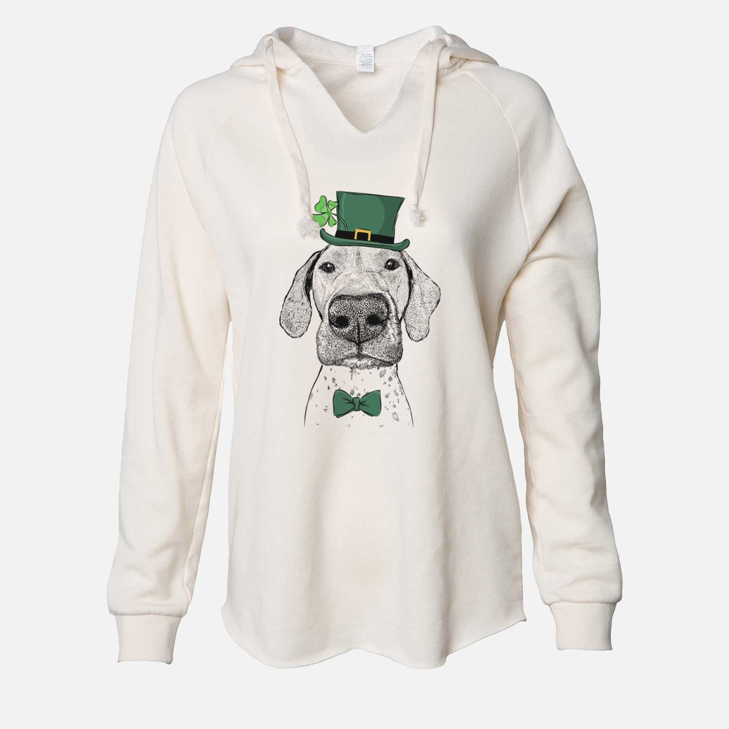 St. Patrick's Leroy the German Shorthaired Pointer - Cali Wave Hooded Sweatshirt