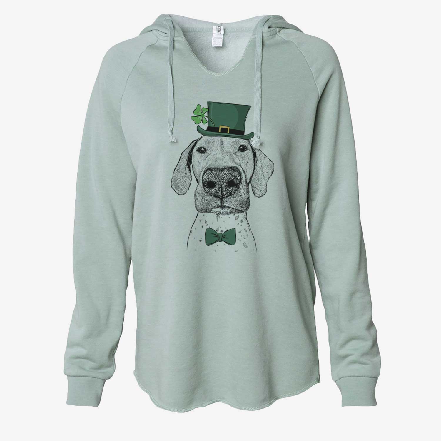 St. Patrick's Leroy the German Shorthaired Pointer - Cali Wave Hooded Sweatshirt