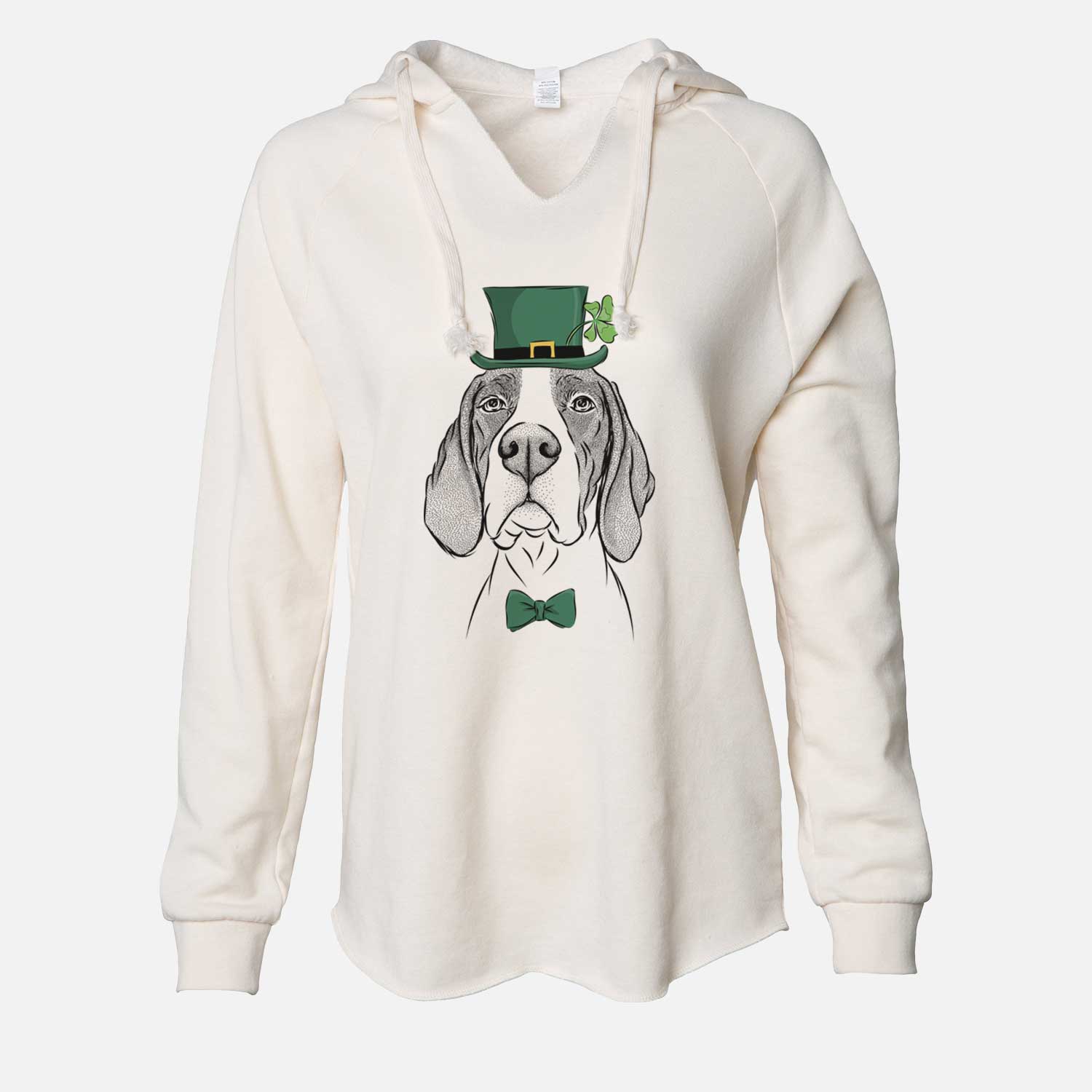 St. Patrick's Liam the English Pointer - Cali Wave Hooded Sweatshirt