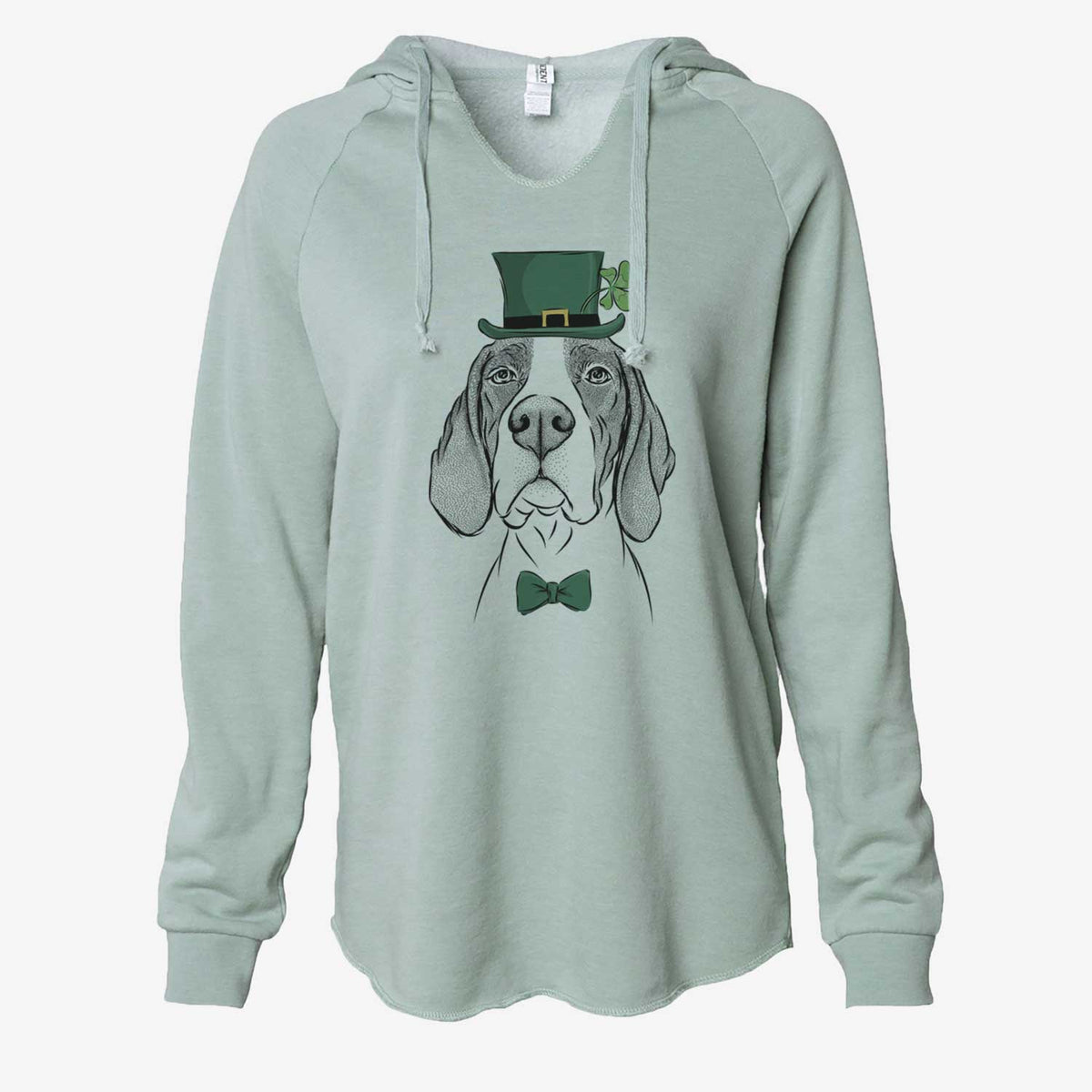 St. Patrick's Liam the English Pointer - Cali Wave Hooded Sweatshirt