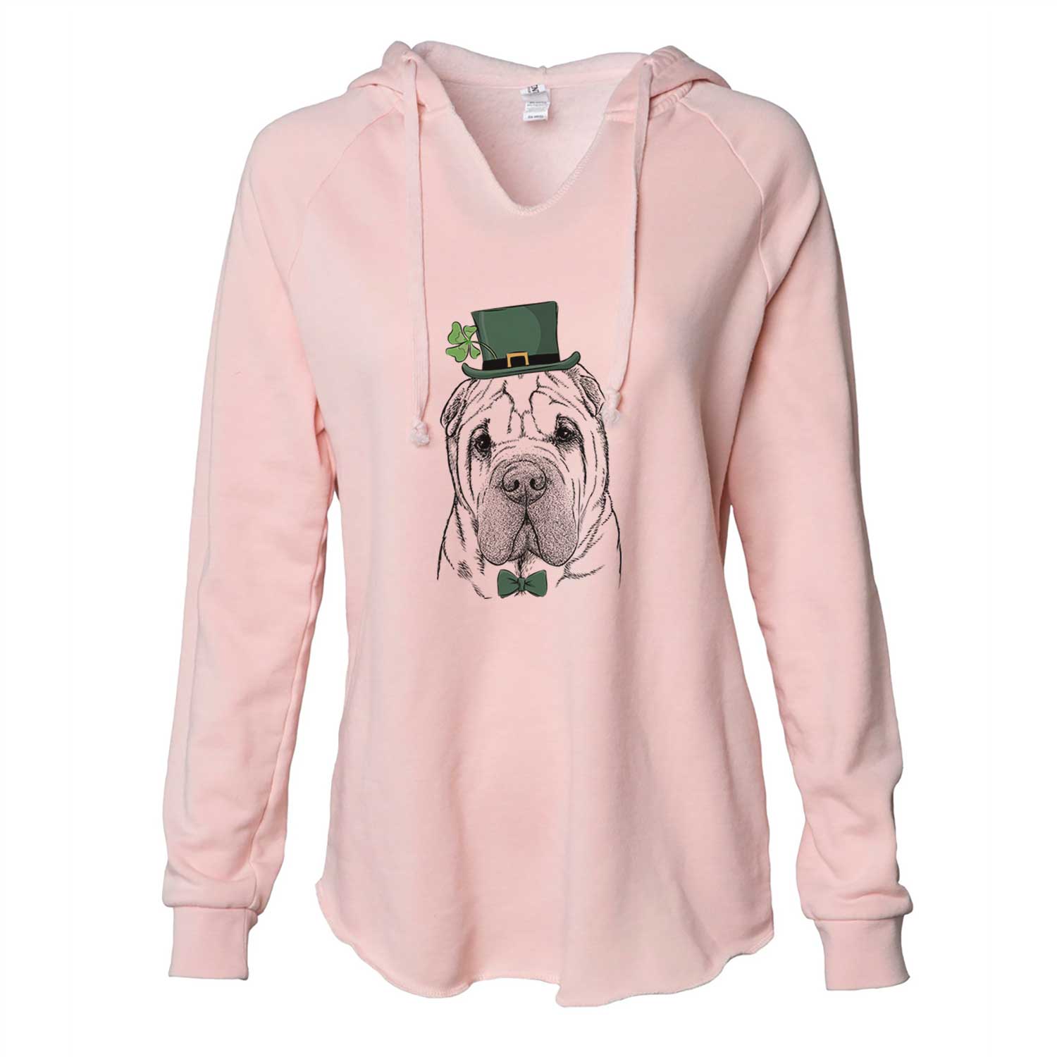 St. Patrick's Lilly the Shar Pei - Cali Wave Hooded Sweatshirt