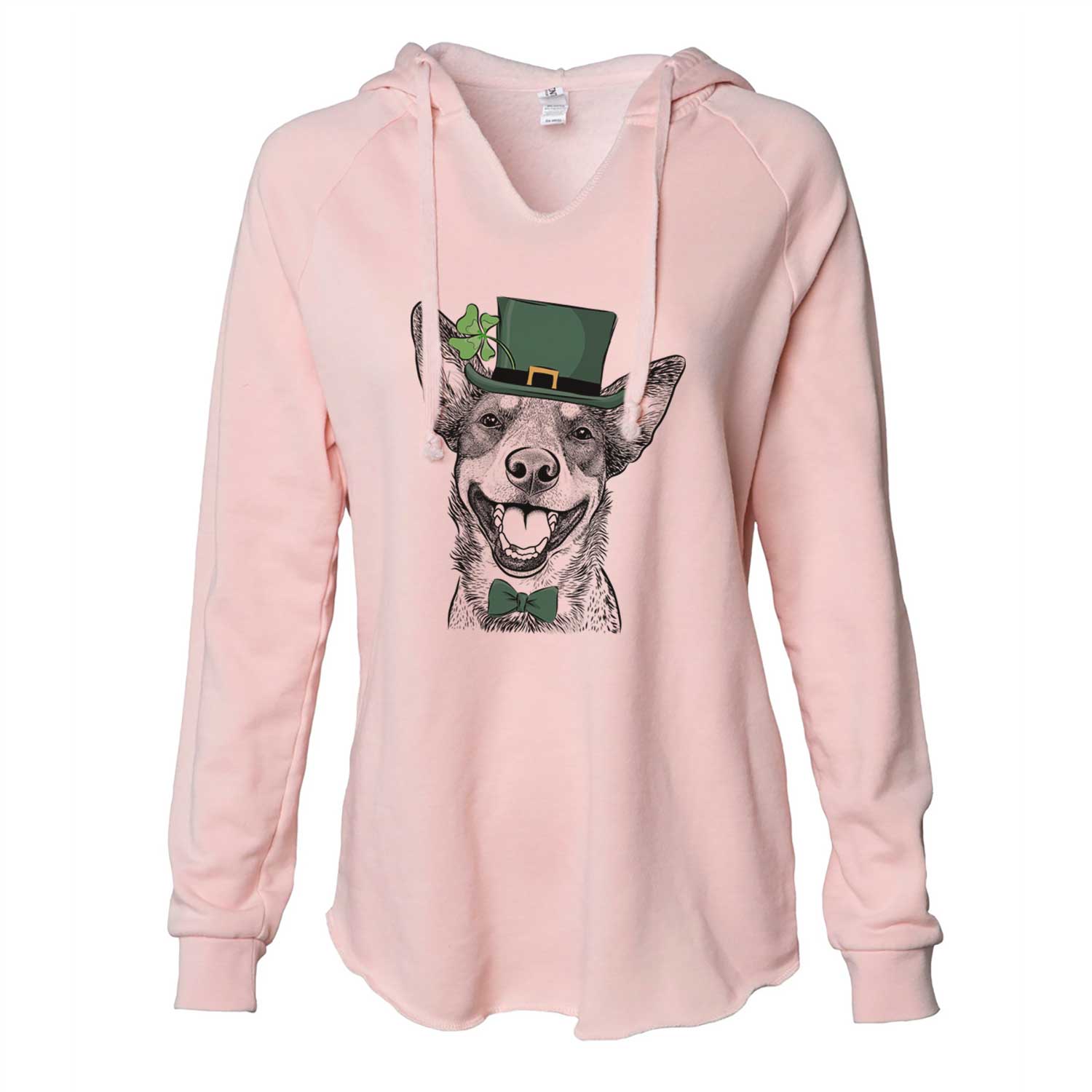 St. Patrick's Lily the Australian Cattle Dog - Cali Wave Hooded Sweatshirt