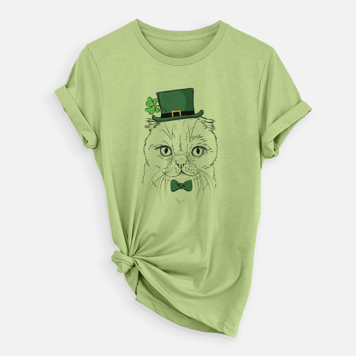 St. Patrick&#39;s Lina the Exotic Fold Cat - Unisex Crewneck