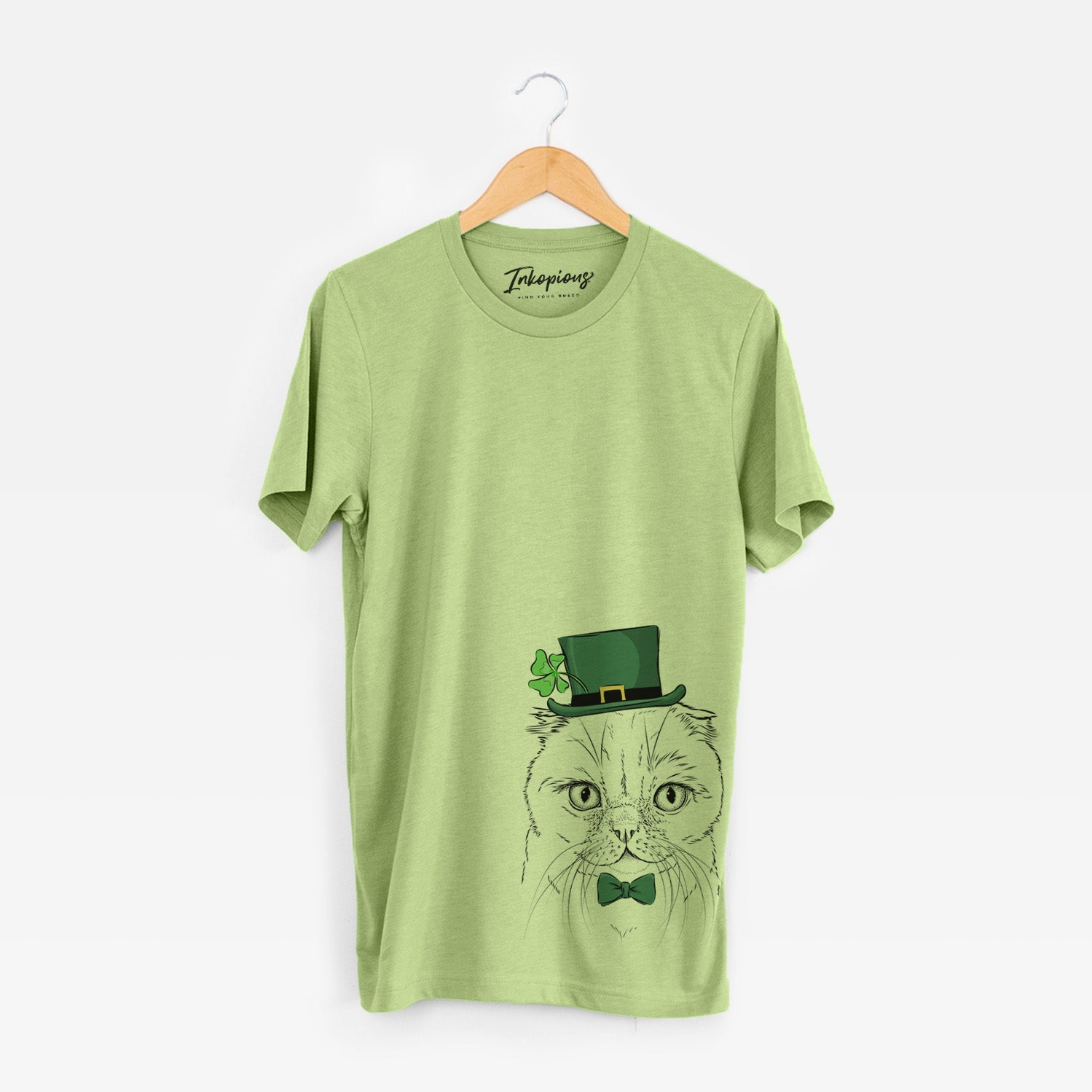 St. Patrick's Lina the Exotic Fold Cat - Unisex Crewneck