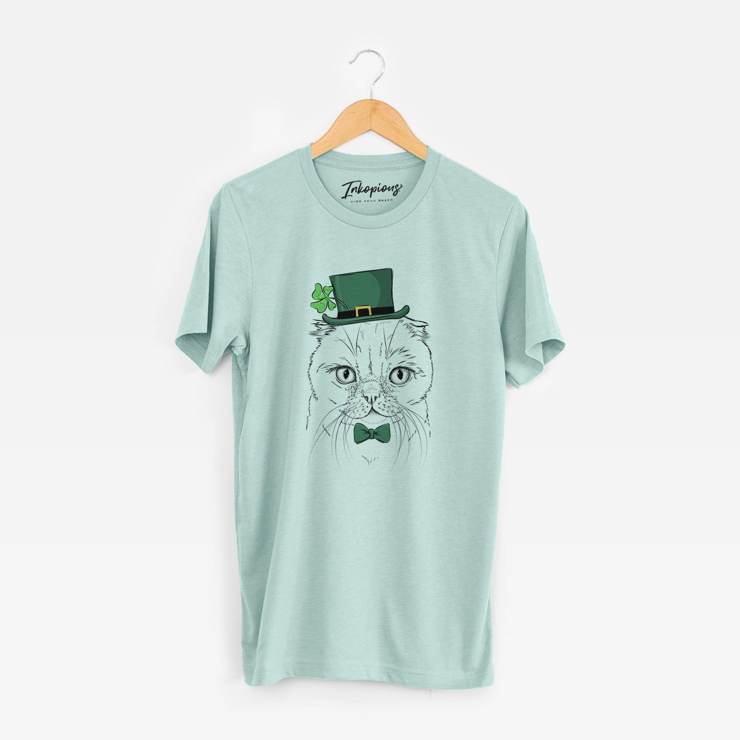 St. Patrick's Lina the Exotic Fold Cat - Unisex Crewneck