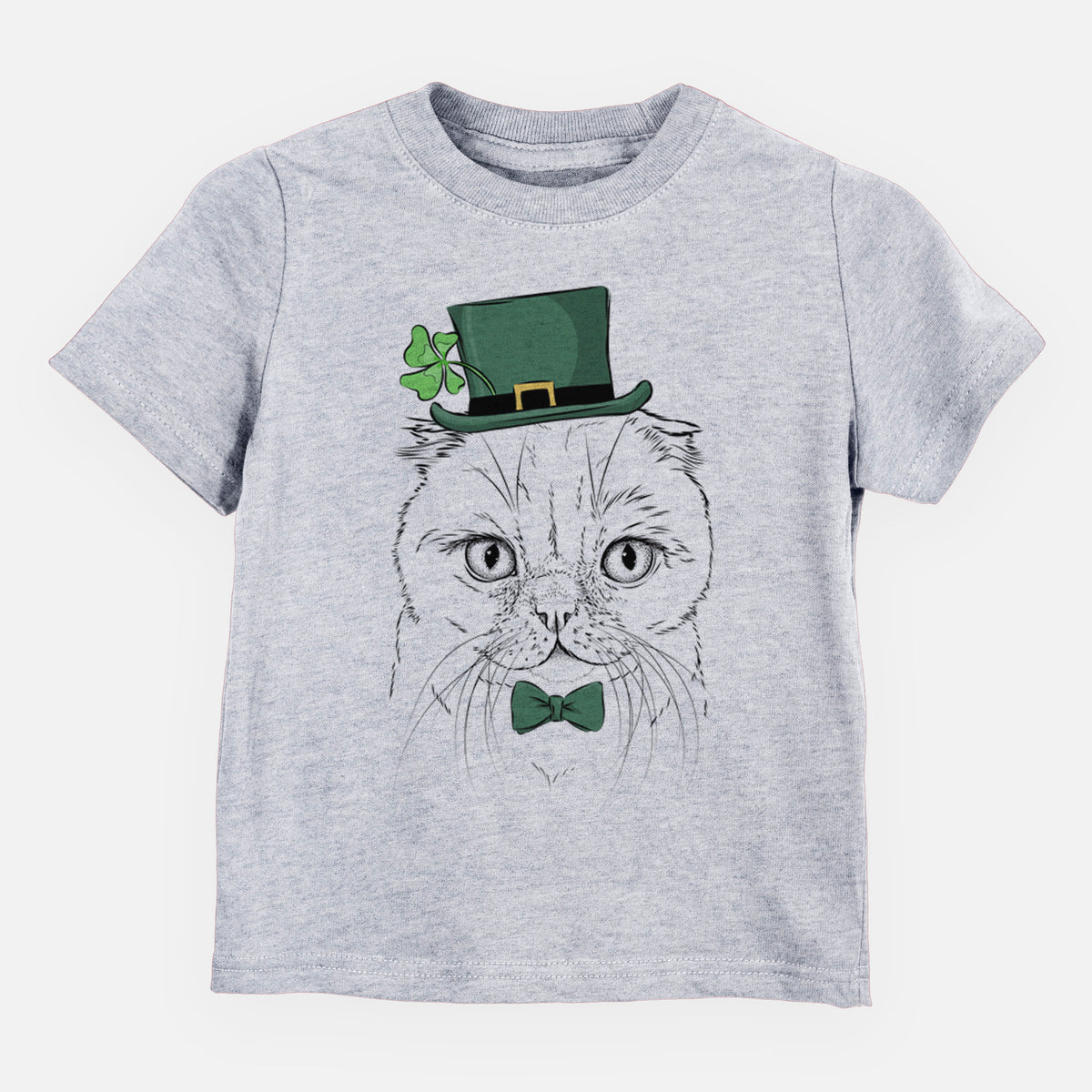 St. Patricks Lina the Exotic Fold Cat - Kids/Youth/Toddler Shirt