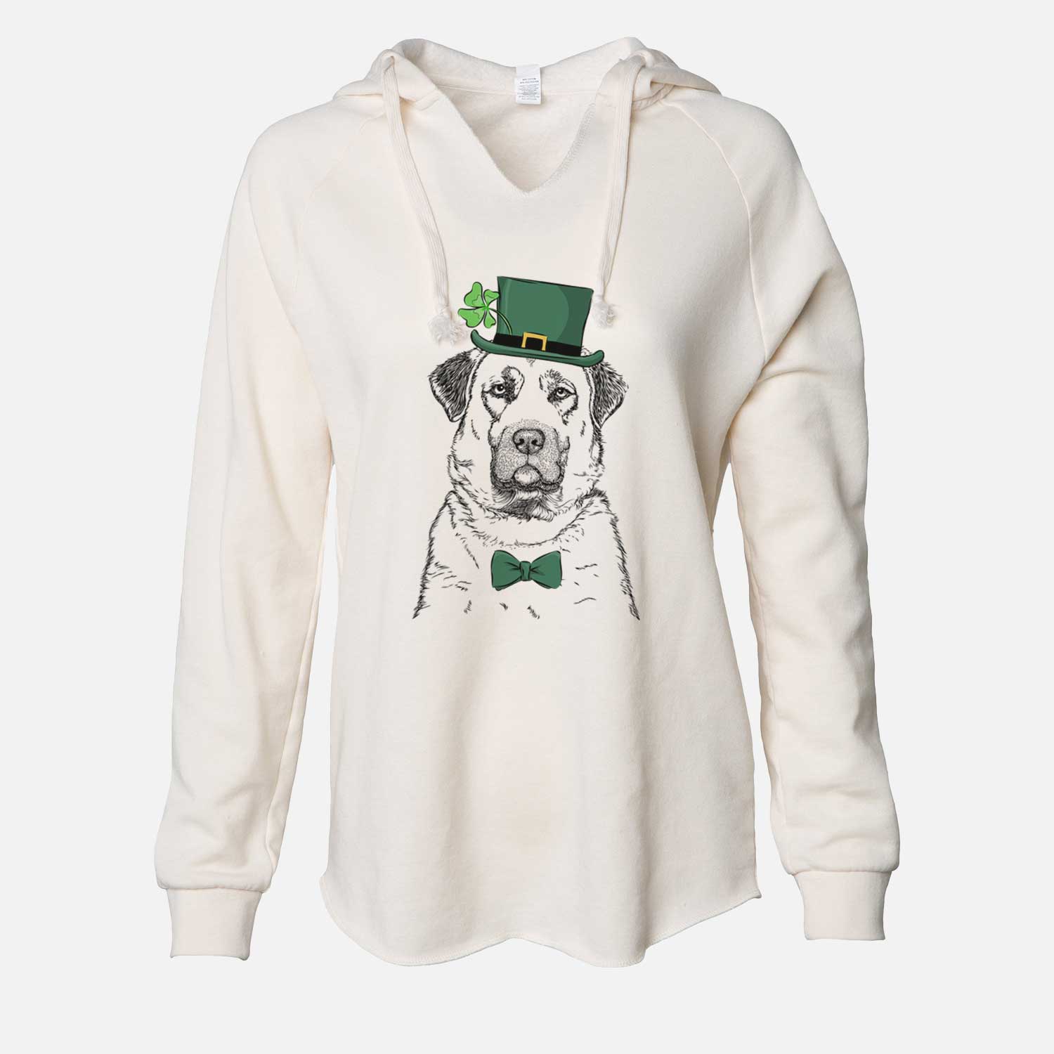 St. Patrick's Loca the Anatolian Shepherd - Cali Wave Hooded Sweatshirt