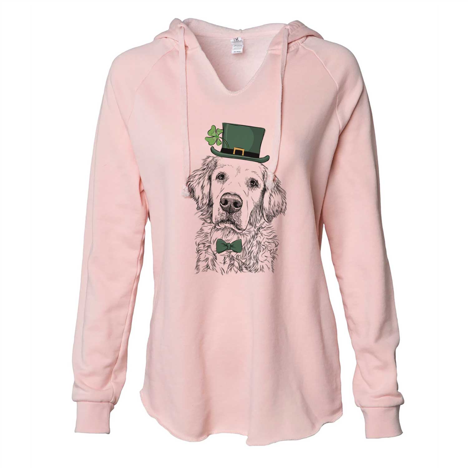 St. Patrick's Loganator the Golden Retriever - Cali Wave Hooded Sweatshirt