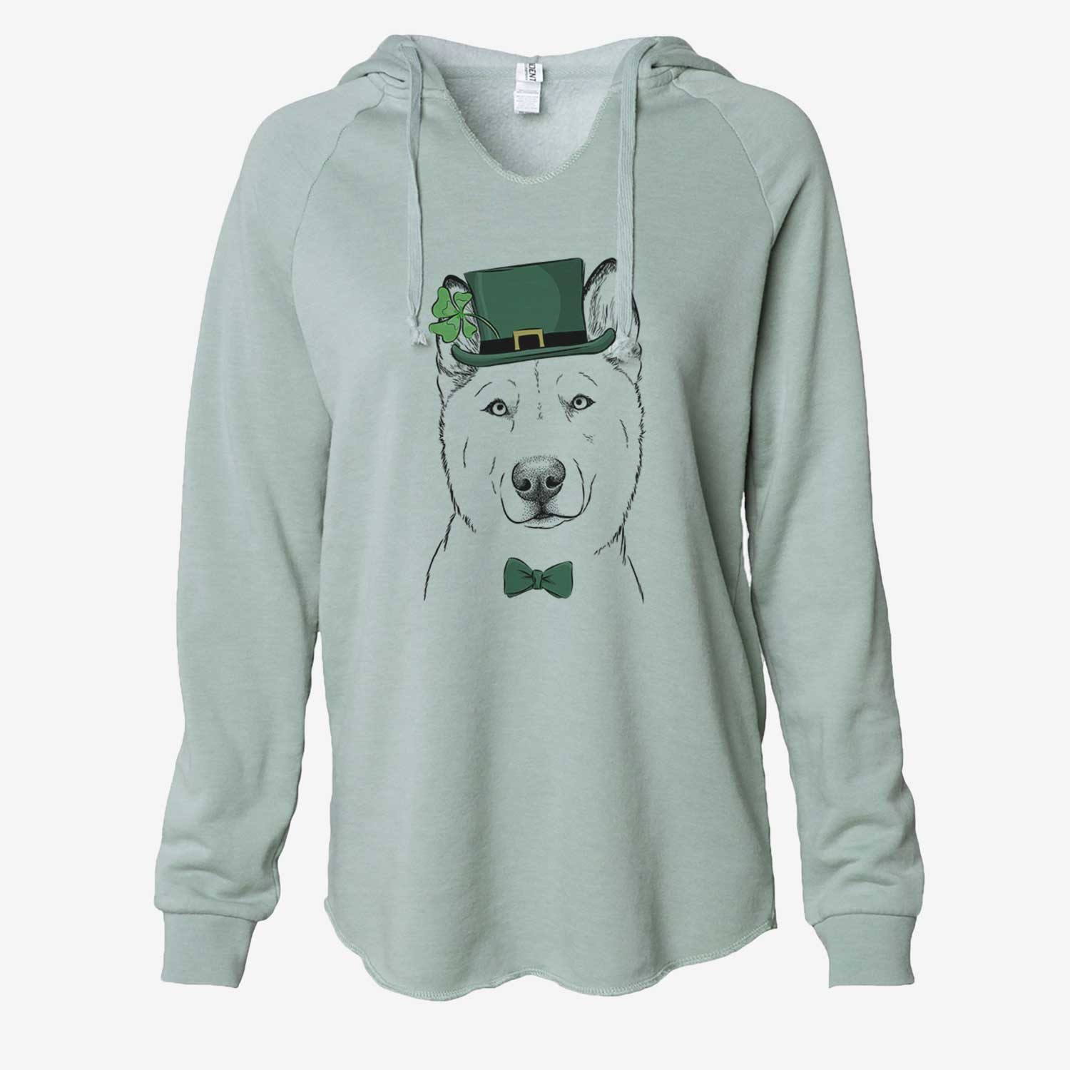 St. Patrick's London the Siberian Husky - Cali Wave Hooded Sweatshirt