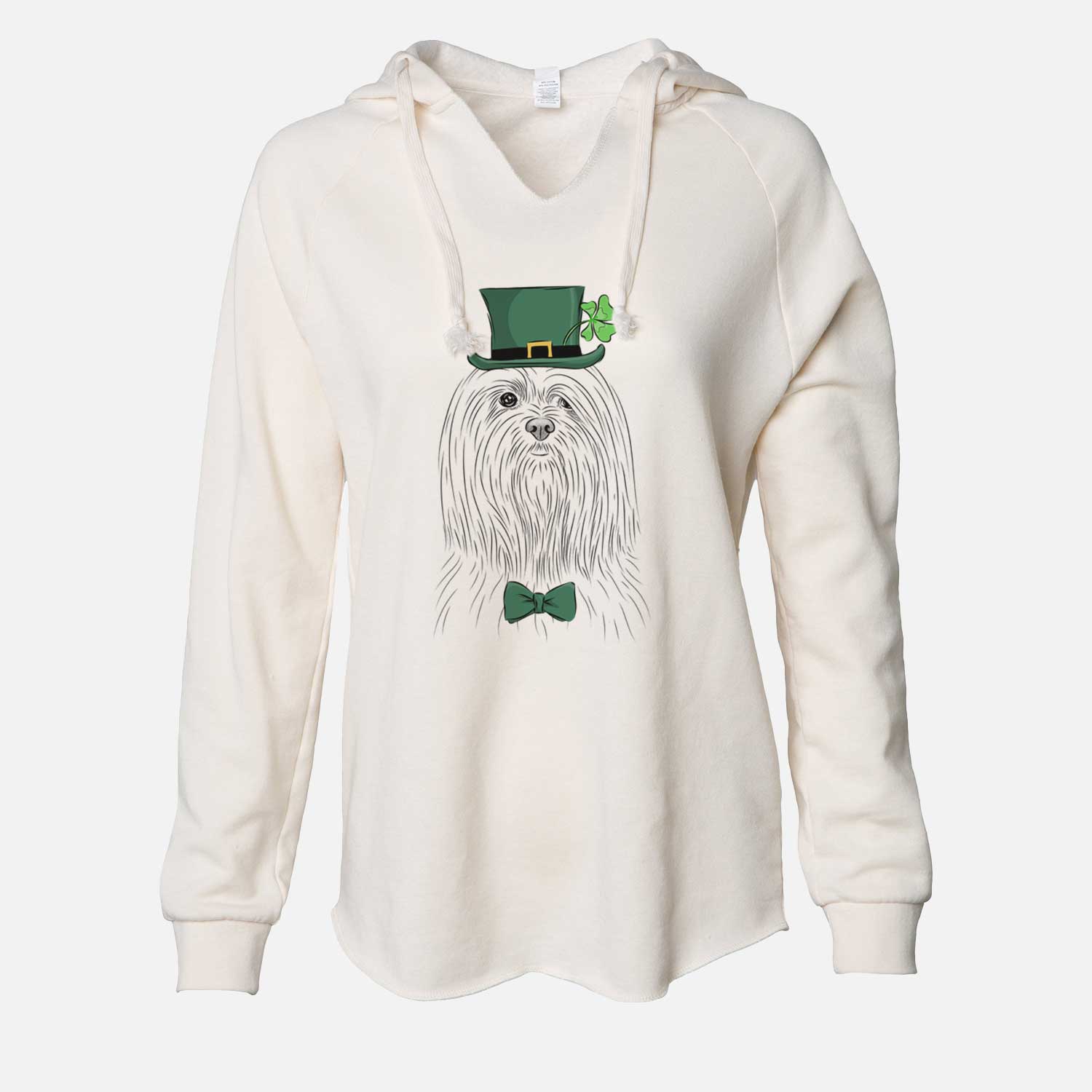 St. Patrick's Lorenzo the Lhasa Apso - Cali Wave Hooded Sweatshirt