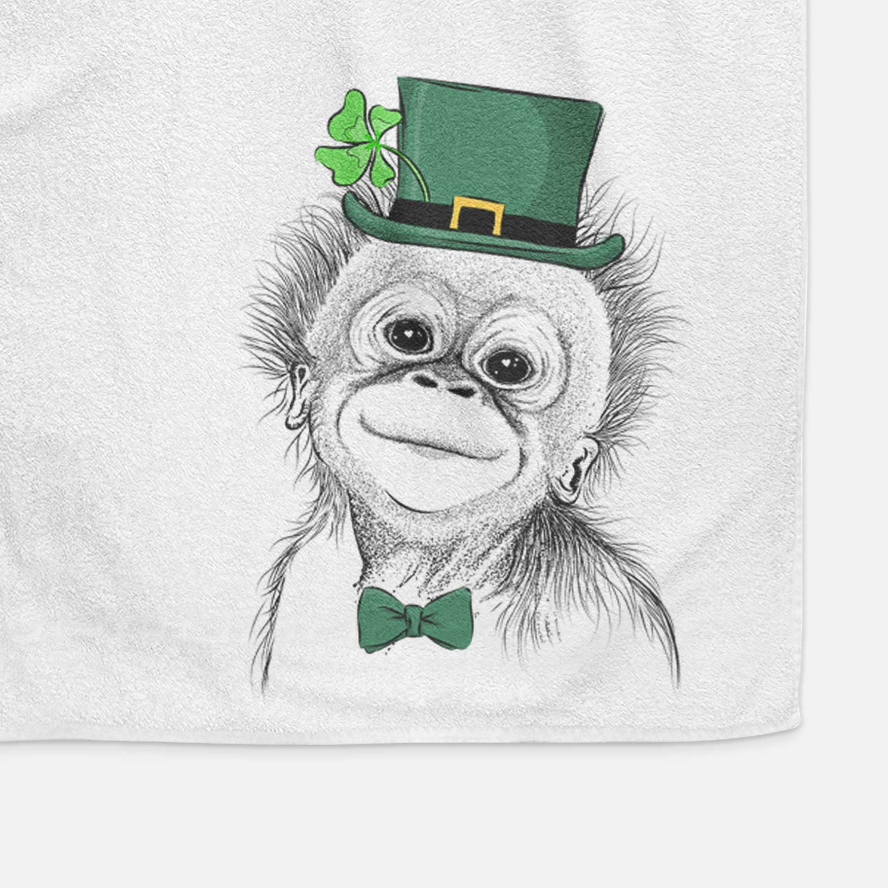 Louie the Baby Orangutan Decorative Hand Towel