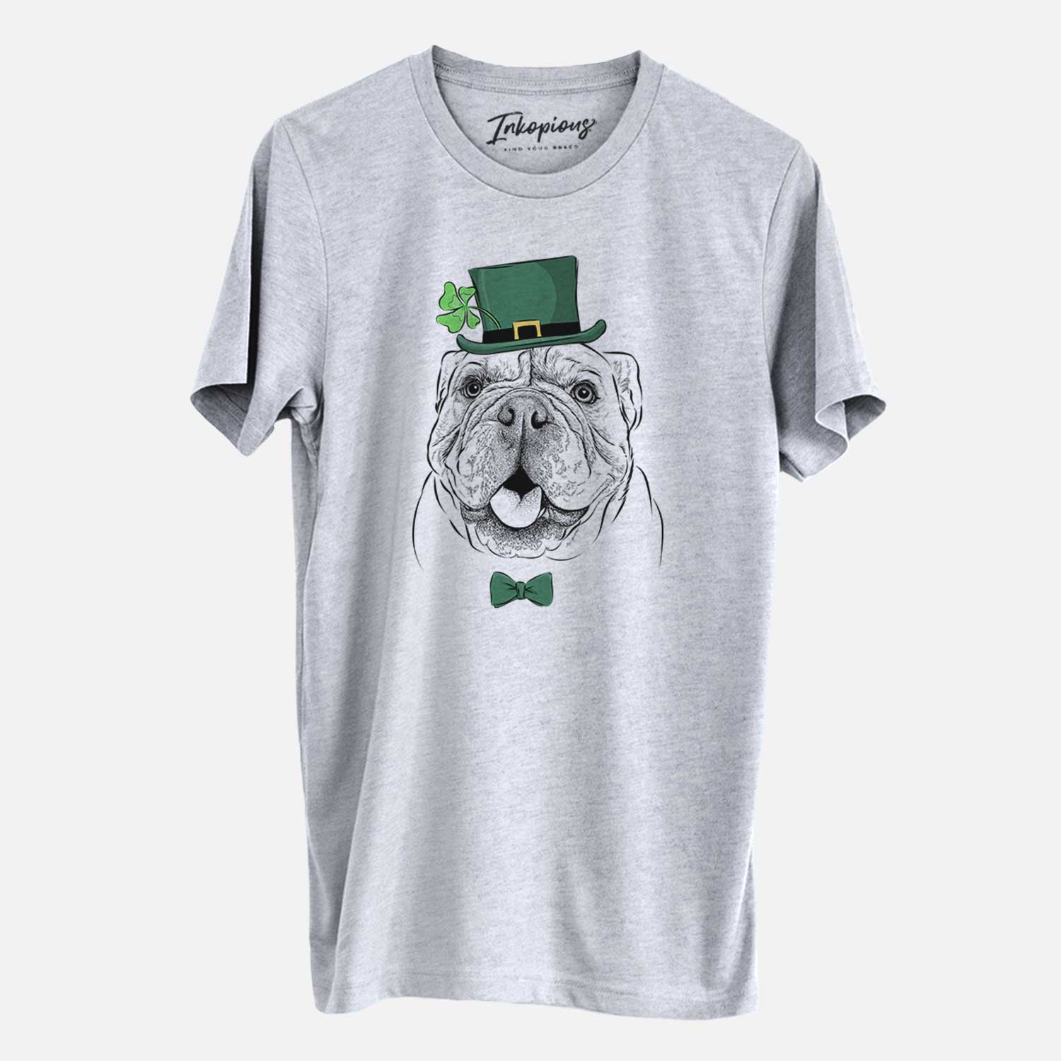 St. Patrick's Louie the English Bulldog - Unisex Crewneck