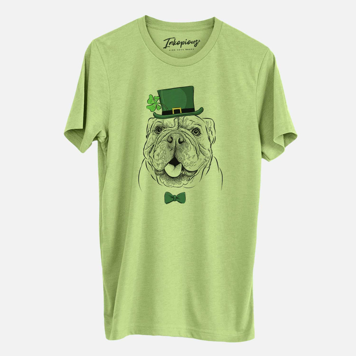 St. Patrick&#39;s Louie the English Bulldog - Unisex Crewneck