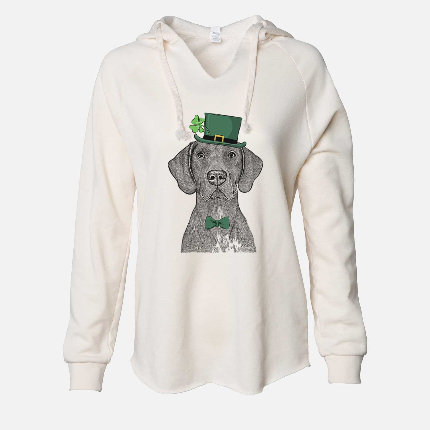 St. Patrick's Lucifer the German Shorthaired Pointer - Cali Wave Hooded Sweatshirt