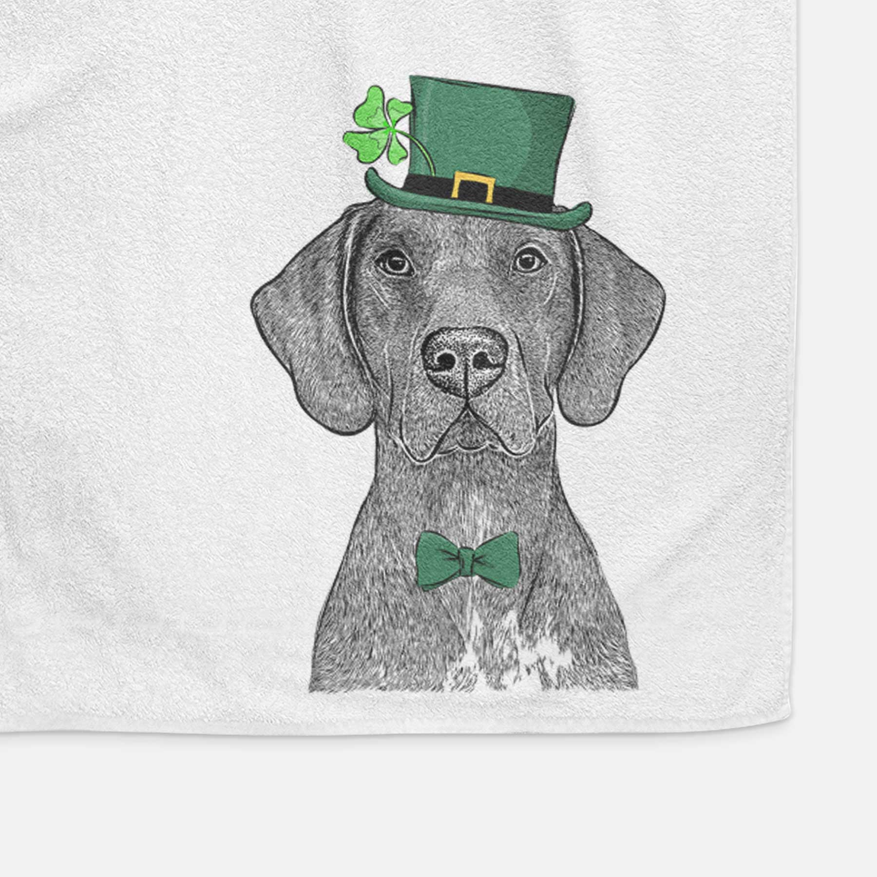 Lucifer the German Shorthaired Pointer Decorative Hand Towel