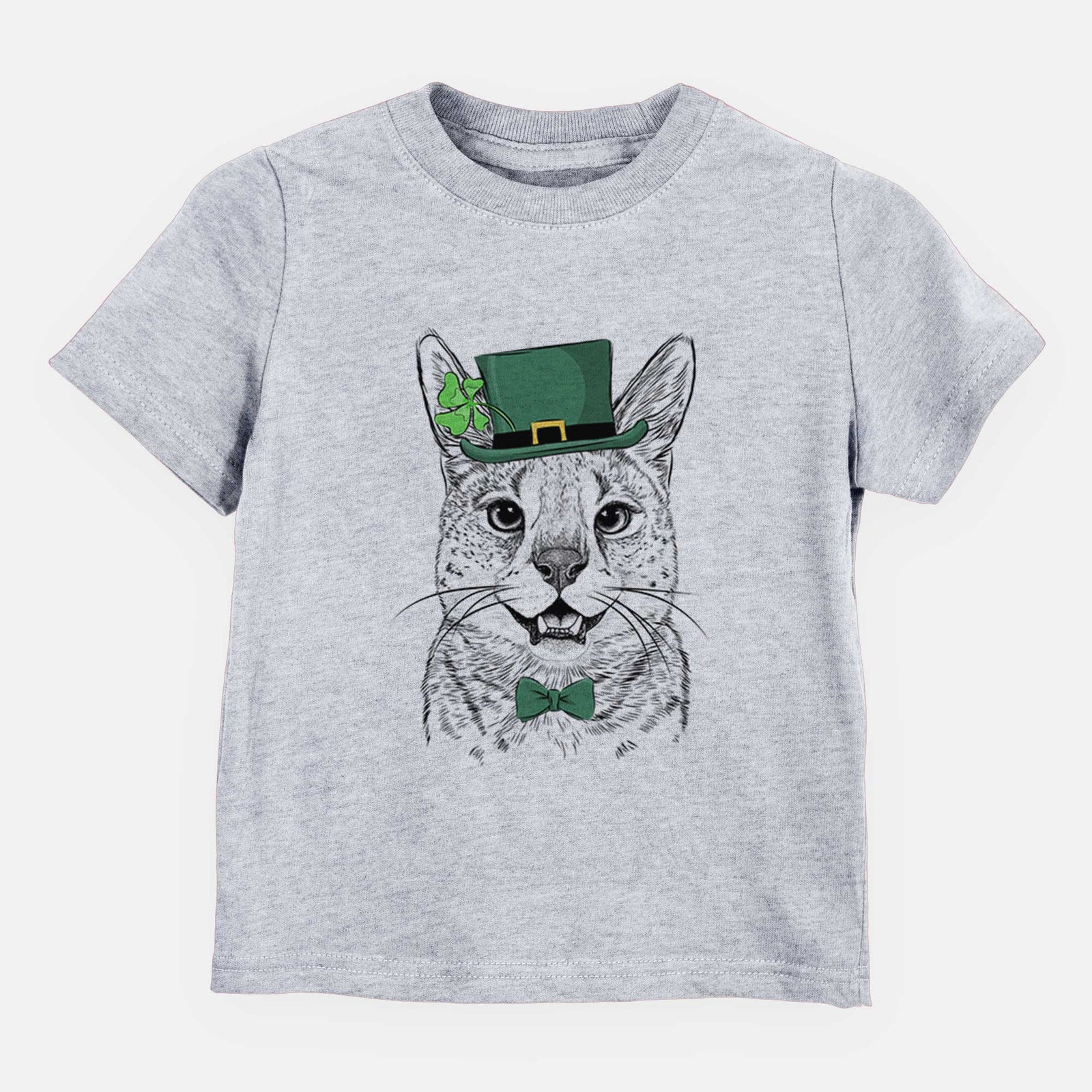 St. Patricks Lucky the Serval Cat - Kids/Youth/Toddler Shirt