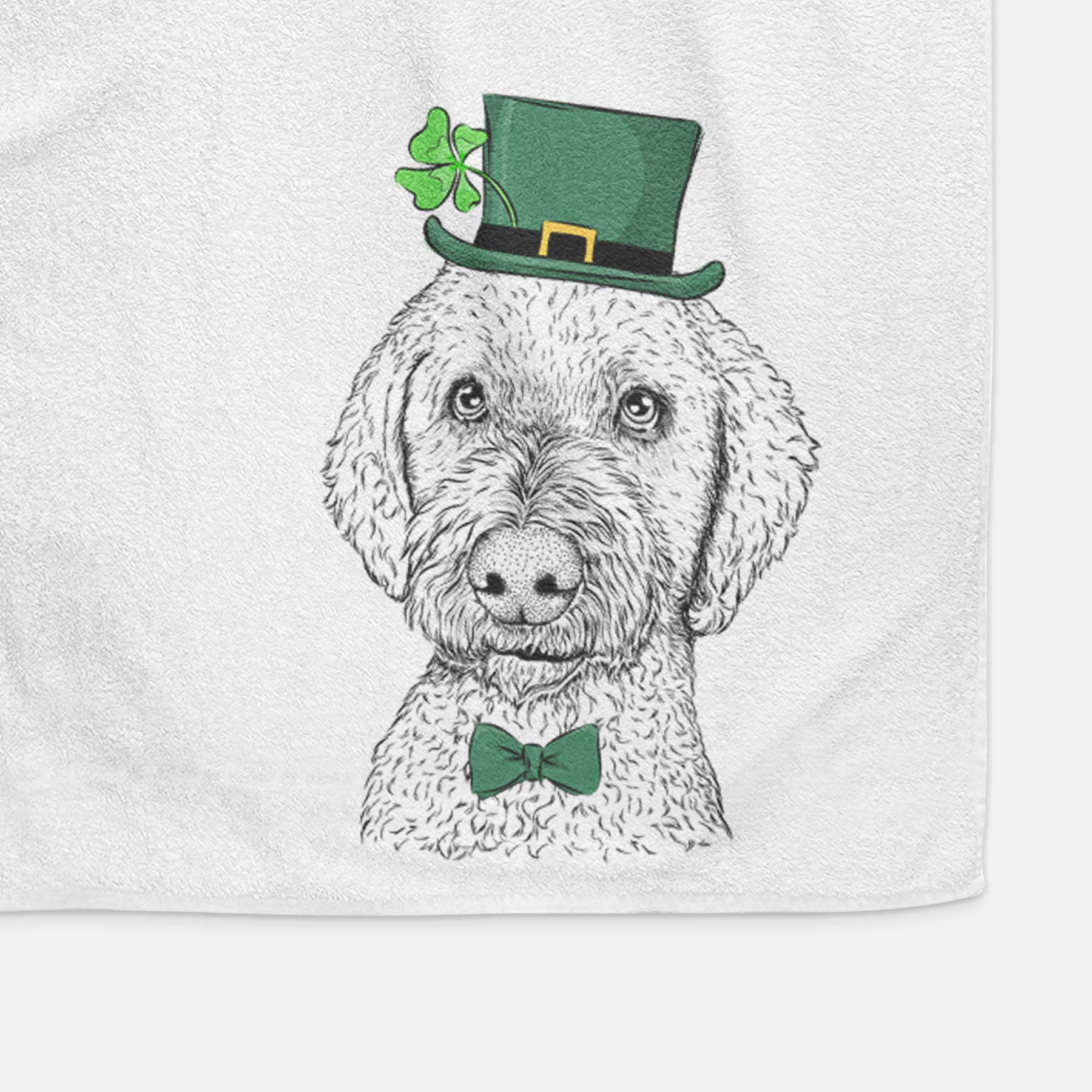 Lucy Boo the Goldendoodle Decorative Hand Towel