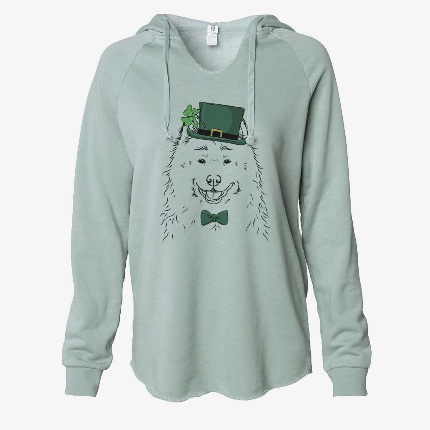 St. Patrick's Luka the Samoyed - Cali Wave Hooded Sweatshirt