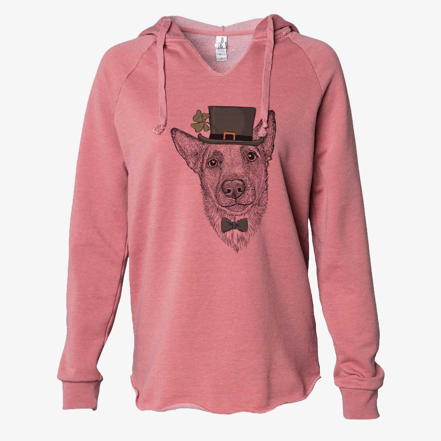 St. Patrick's Luna the Shepherd Mix - Cali Wave Hooded Sweatshirt