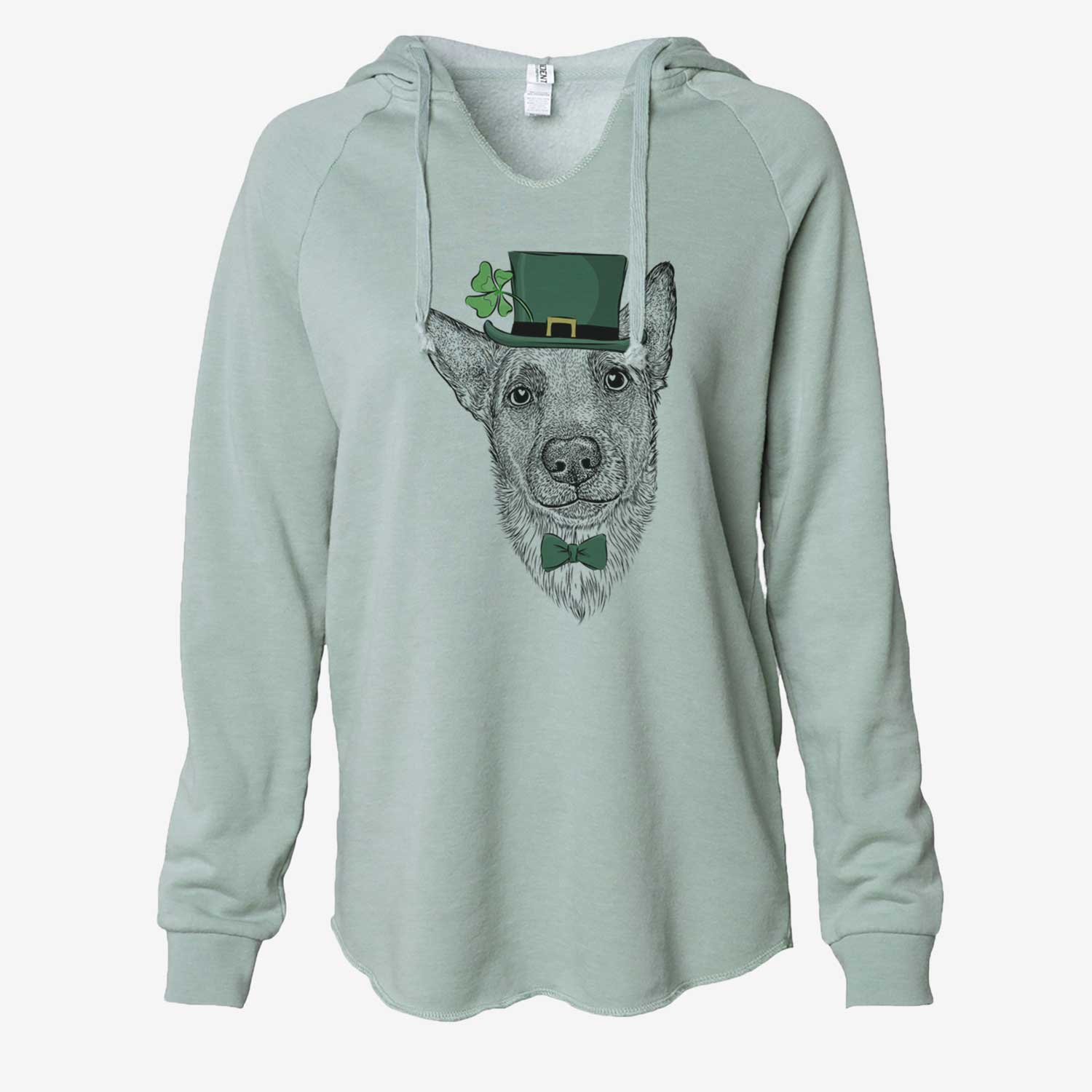 St. Patrick's Luna the Shepherd Mix - Cali Wave Hooded Sweatshirt