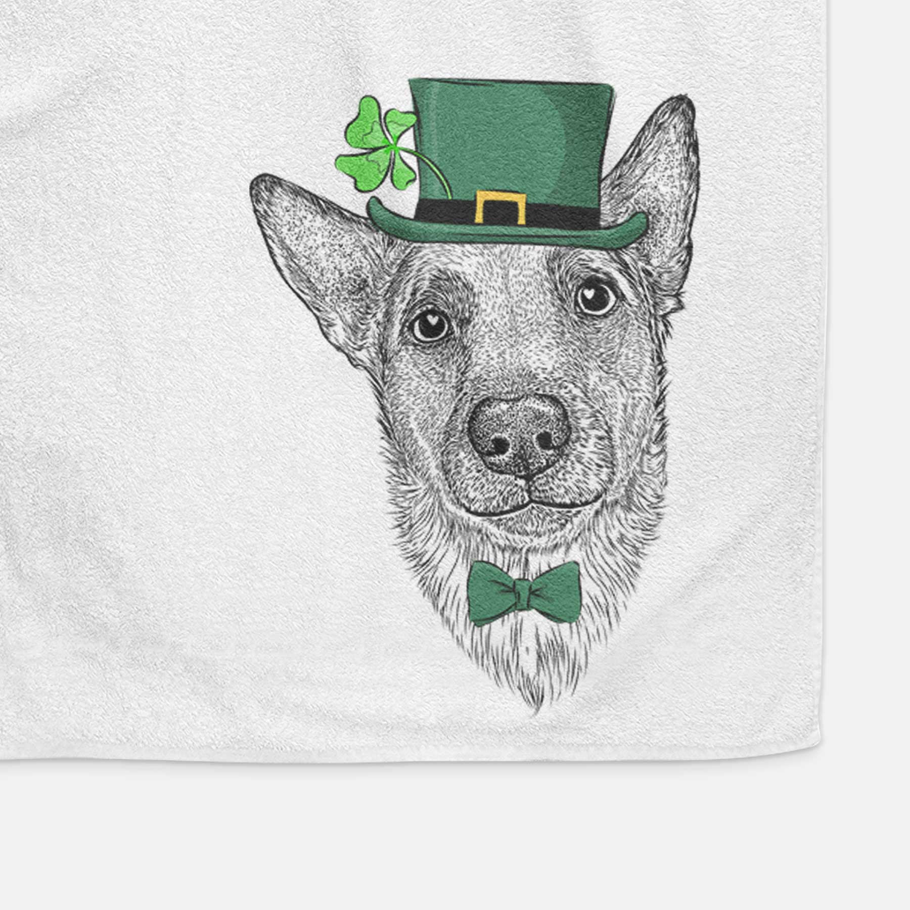 Luna the Shepherd Mix Decorative Hand Towel