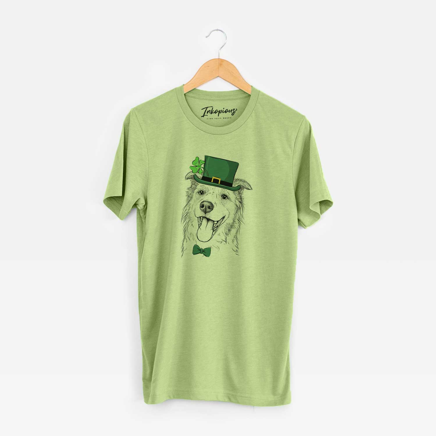 St. Patrick's Macaroni the Border Collie - Unisex Crewneck